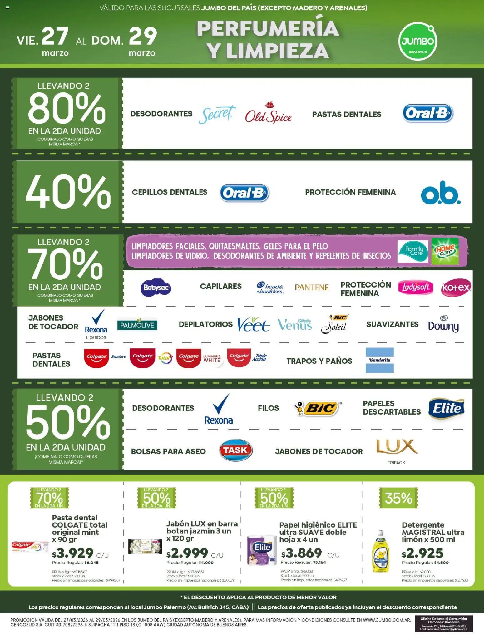 Jumbo - Ofertas | Mendoza │ válido desde el 27.03.2026 | Página: 6 | Productos: Teléfono, Jabón, Pasta dental, Detergente