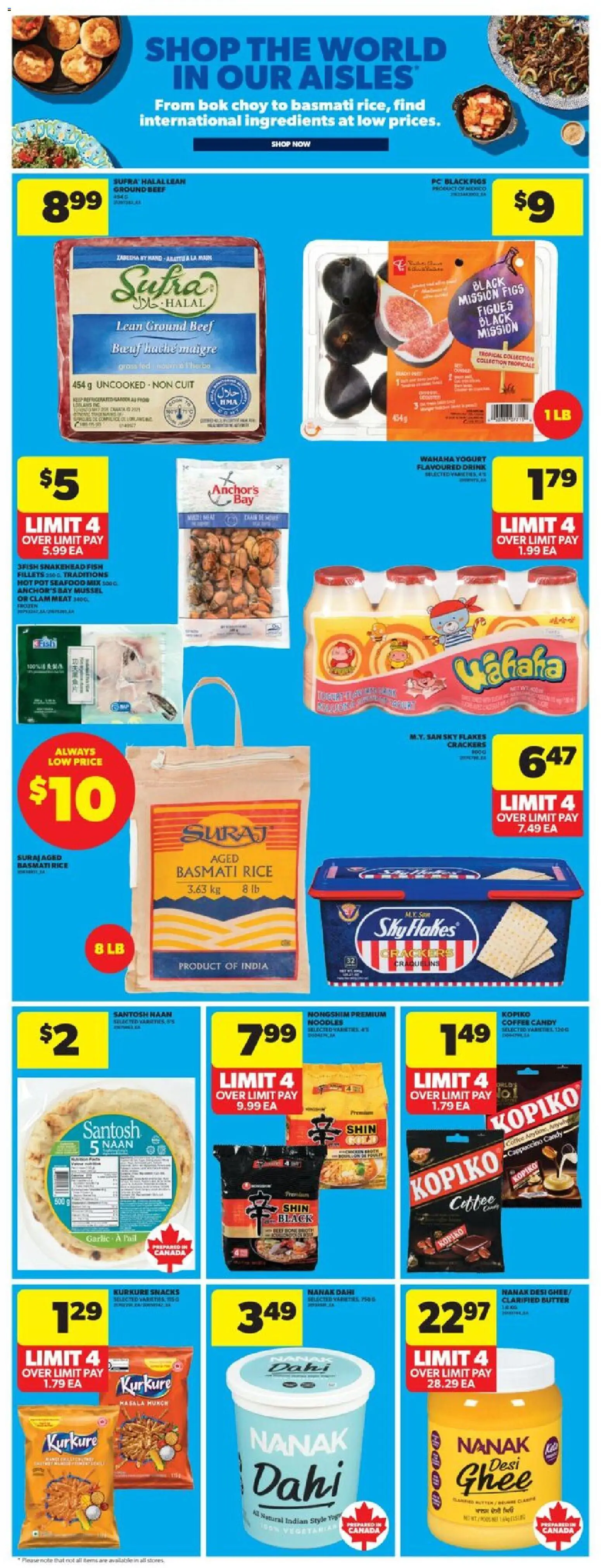 Real Canadian Superstore flyer valid from 11.12.2025 | Page: 14 | Products: Rice, Noodles, Beef, PC