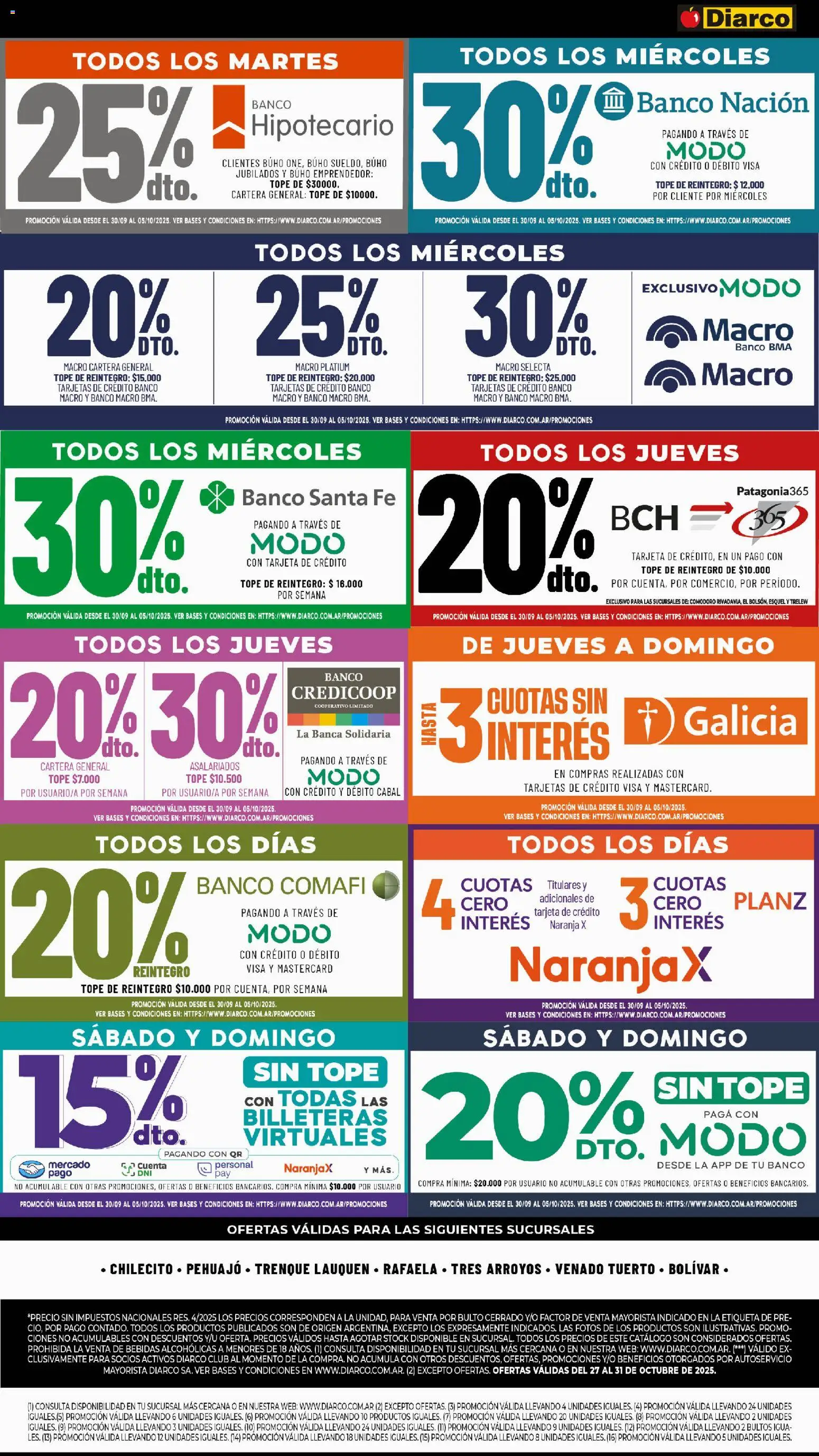 Diarco - Ofertas Pueblo Interior │ válido desde el 27.10.2025 | Página: 11 | Productos: Cartera, Banco, General