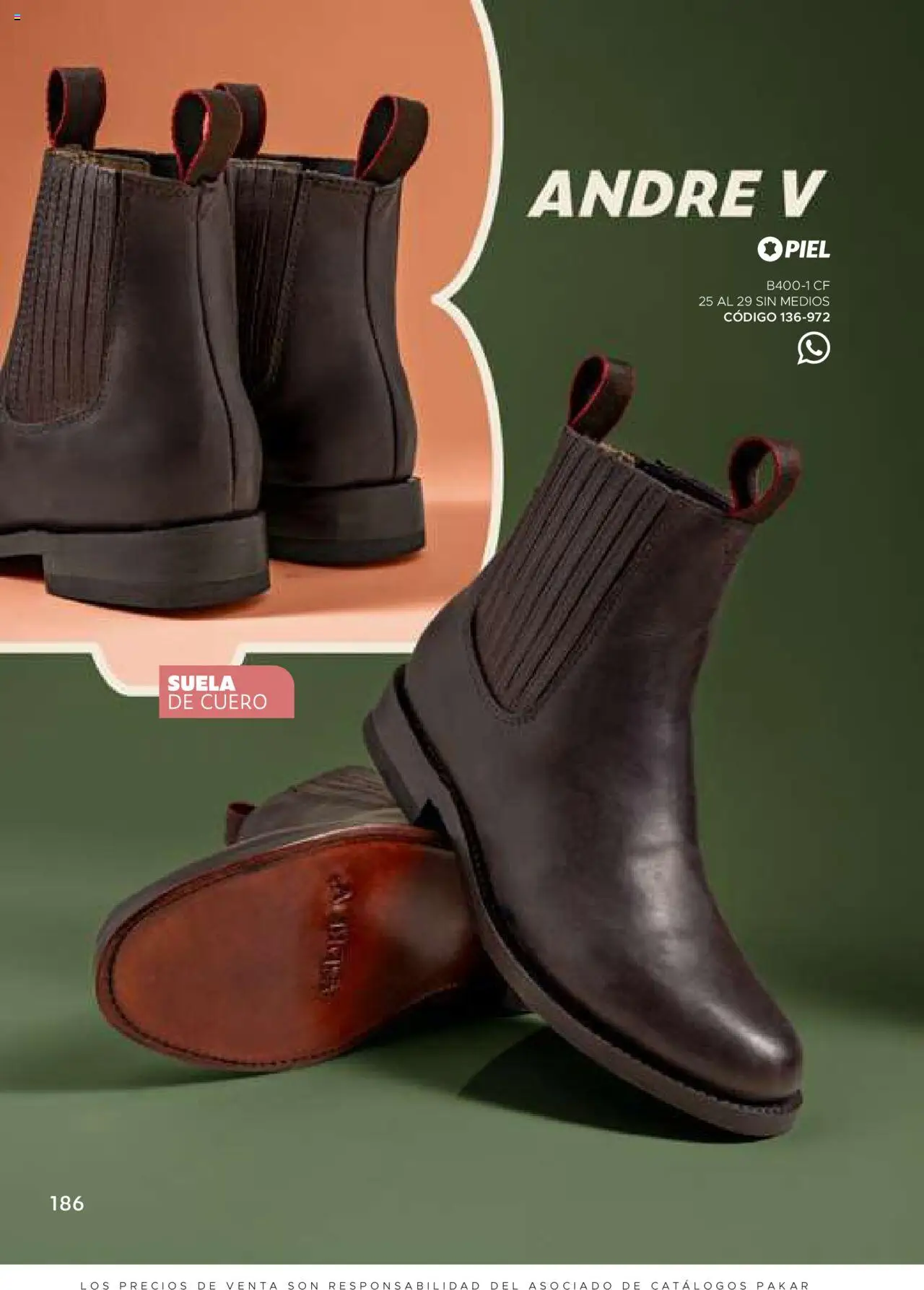 Nuevas ofertas de SC Pakar válidas en toda la República Mexicana desde el 24.07.2025. ¡Encuentra las mejores ofertas en SC Pakar - Catálogo Hombre otoño / invierno! | Página: 186