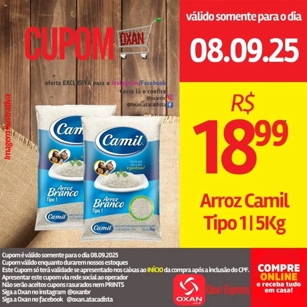 Oxan Atacadista Folheto - válido de 08.09.2025 | Página: 8 | Produtos: Arroz