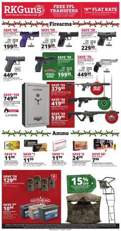 Preview of Rural King weekly ads valid from 08.12.2025 | Page: 6 | Products: Safe, Shotgun, Gun, Ammo
