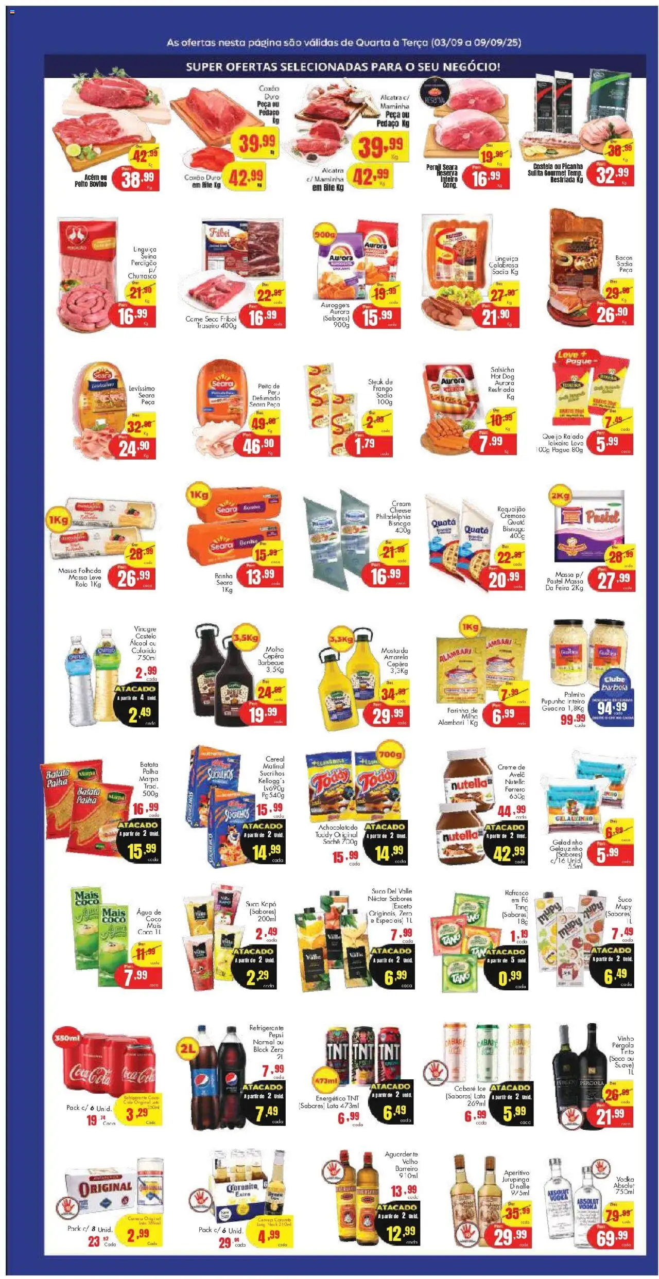 Barbosa Supermercados Folheto - válido de 03.09.2025 | Página: 2 | Produtos: Pó, Energético, Salsicha, Suco