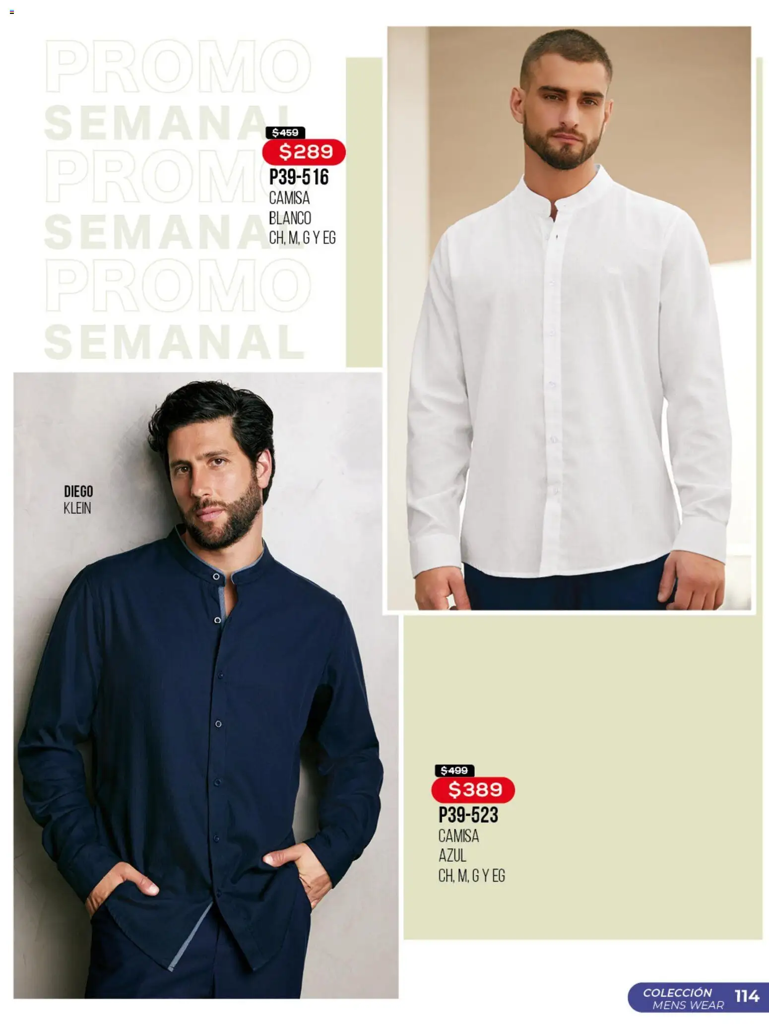 Nuevas ofertas de Cklass válidas en toda la República Mexicana desde el 30.03.2026. ¡Encuentra las mejores ofertas en Cklass catálogo Promo semanal! | Página: 115 | Productos: Camisa