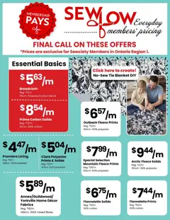 Preview of Fabricland weekly flyer / circulaire from shop Fabricland valid from 01.02.2026 | Page: 4 | Products: Blanket