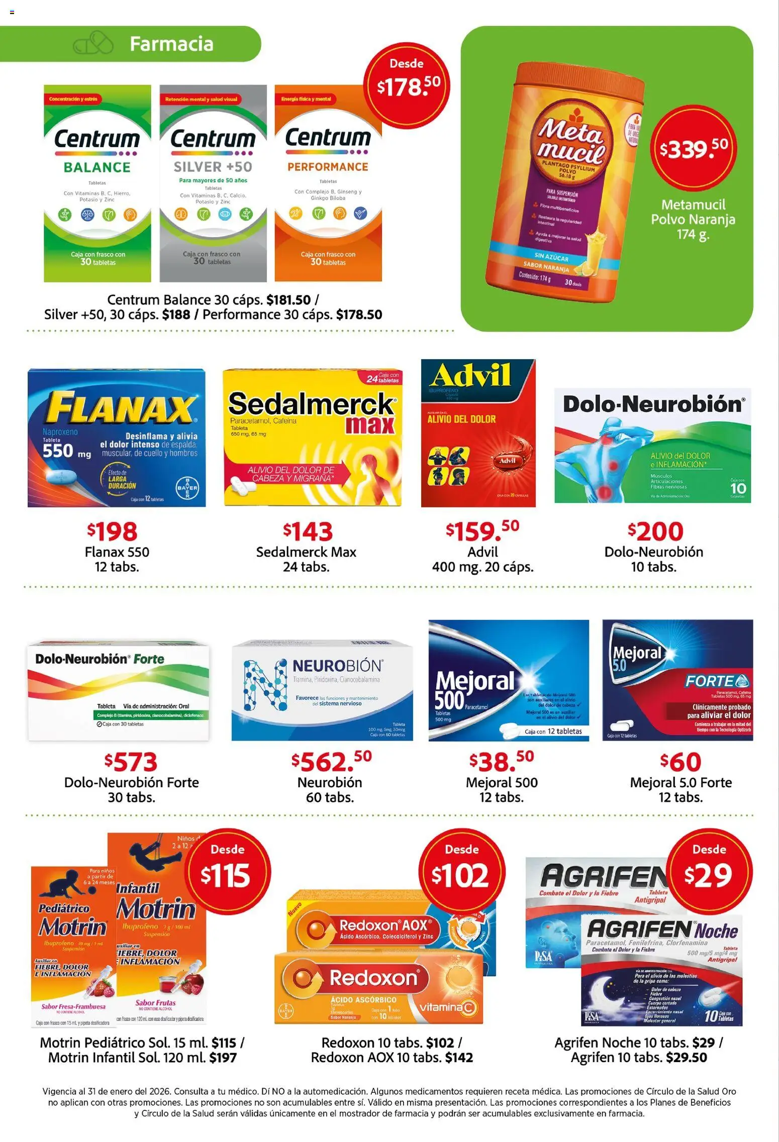 Nuevas ofertas de Farmacias Unión válidas en toda la República Mexicana desde el 01.01.2026. ¡Encuentra las mejores ofertas en Farmacias Unión catálogo! | Página: 6