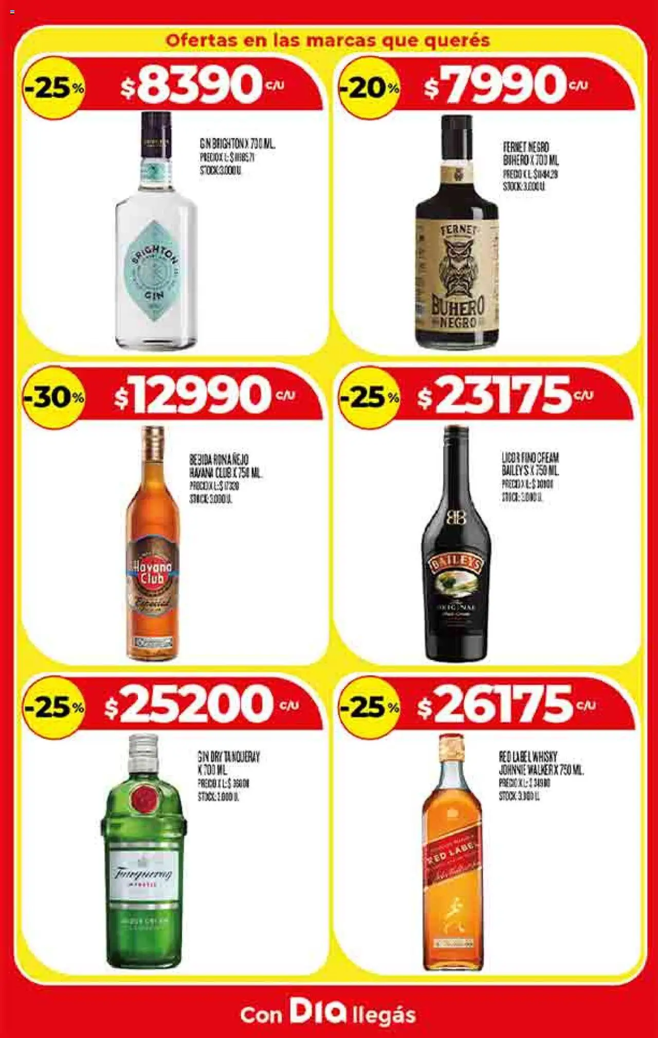Supermercado DIA Ofertas - Salta y Jujuy │ válido desde el 30.07.2025 | Página: 16 | Productos: Whisky, Gin, Fernet