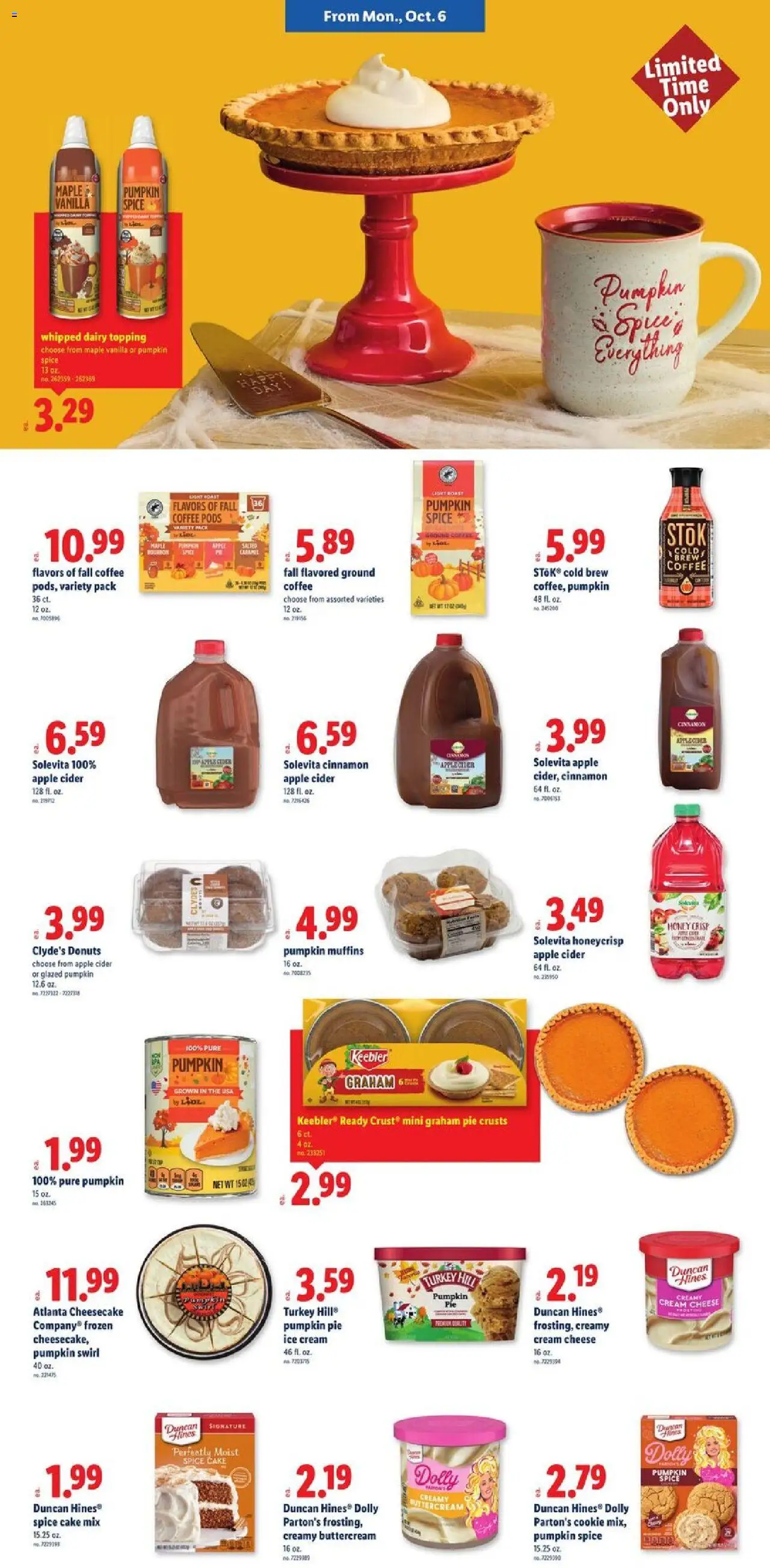 Lidl Weekly Ad - NJ - valid from 01.10.2025 | Page: 8 | Products: Cheese, Coffee, Cream, Ice cream