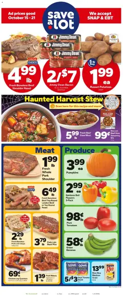 Preview of Save a Lot weekly ads valid from 15.10.2025