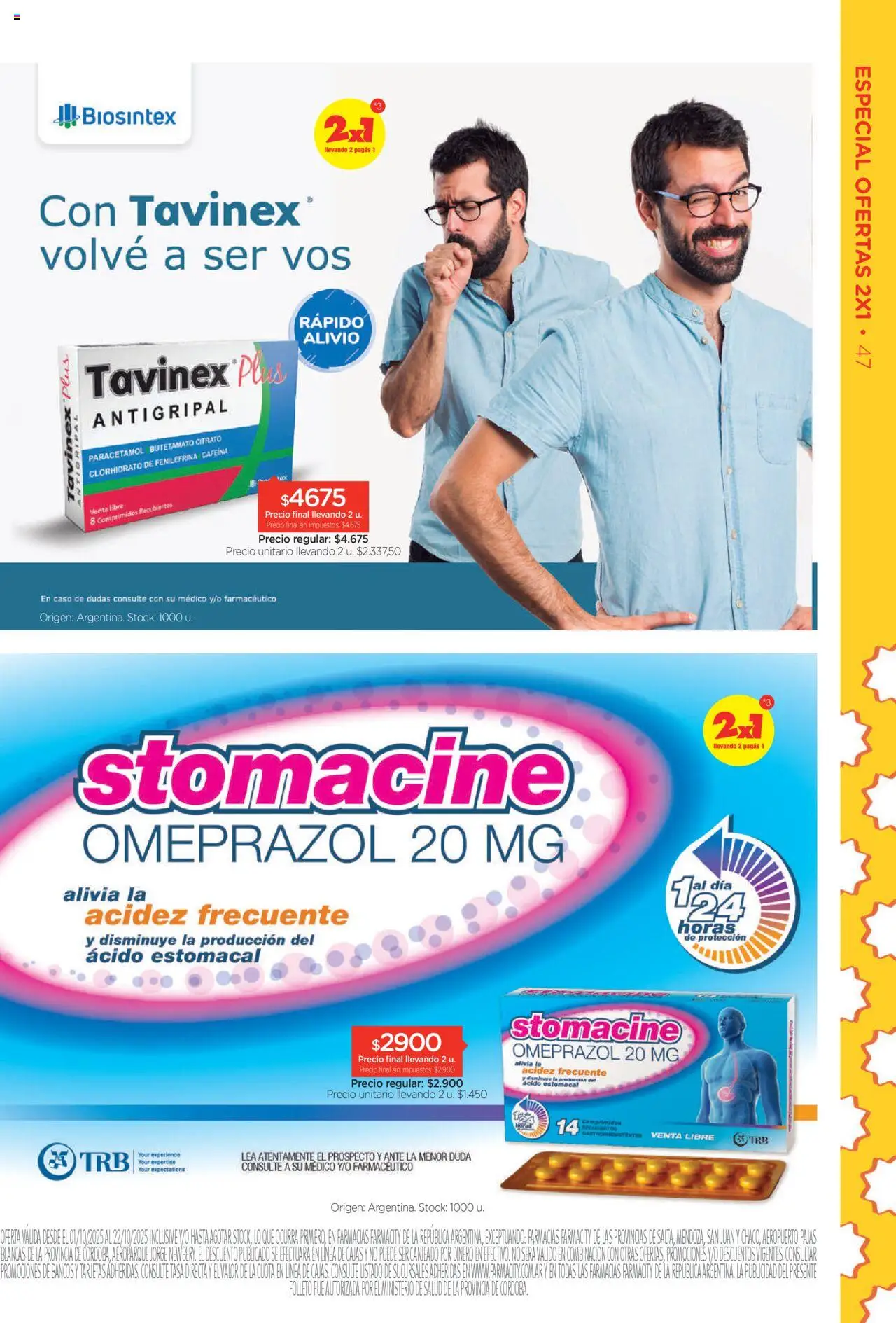 Farmacity catálogo │ válido desde el 01.10.2025 | Página: 47 | Productos: Caso, Antigripal