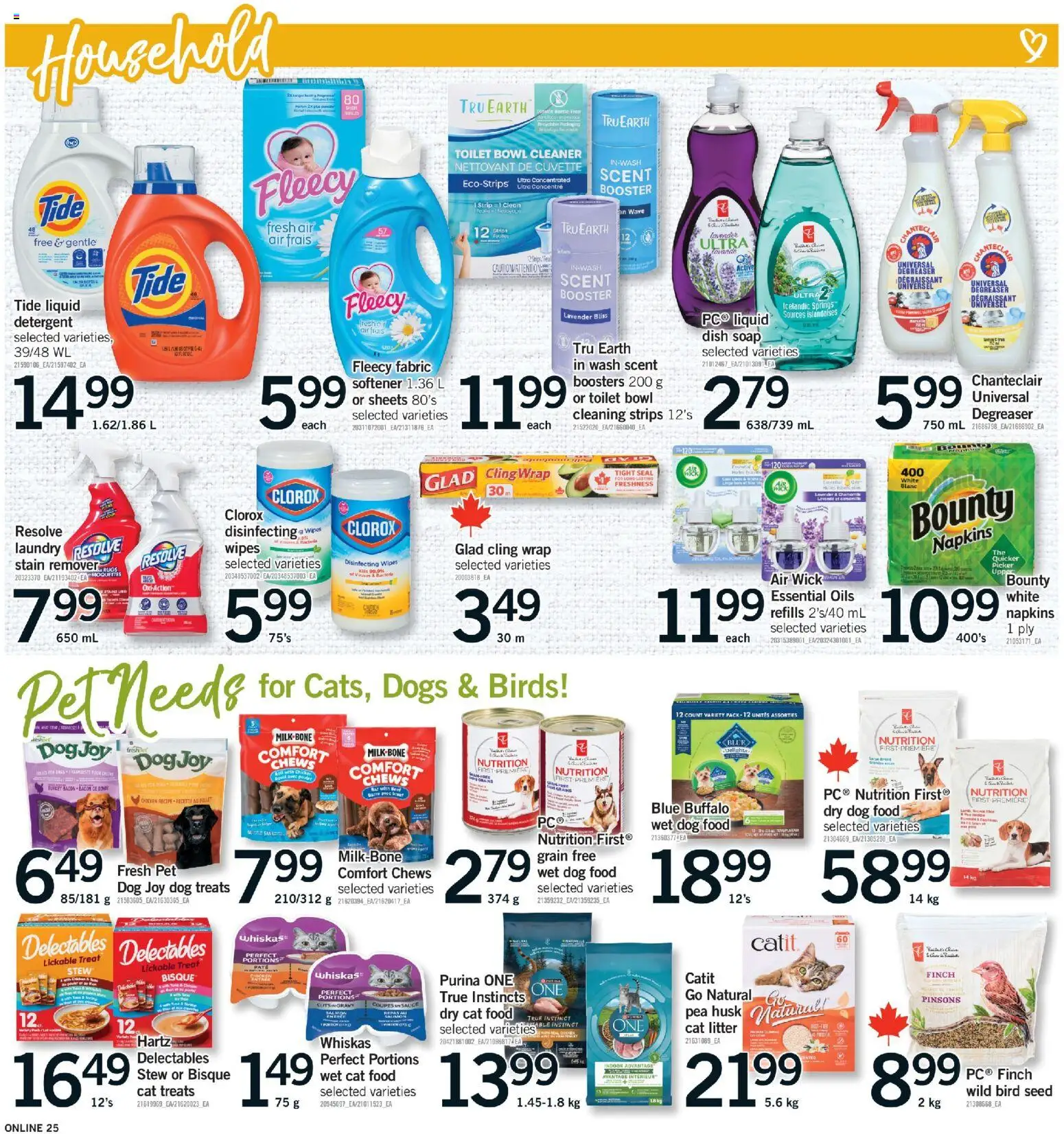 Fortinos flyer valid from 08.01.2026 | Page: 25 | Products: Beef, Soap, Stain remover, Detergent