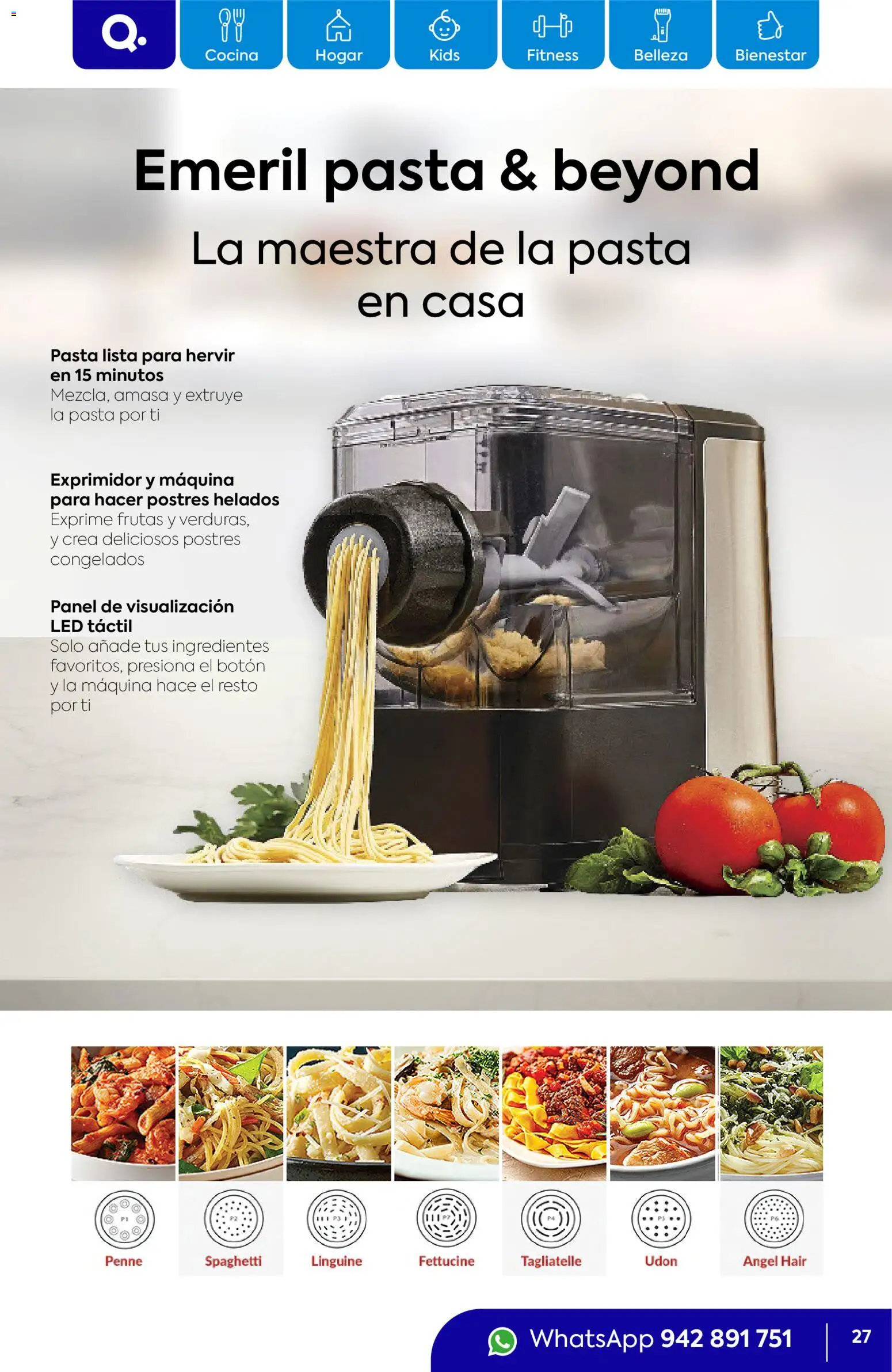 Catálogo Quality Products válido desde 01.02.2026 | Página: 27 | Productos: Pasta, Cocina, Exprimidor