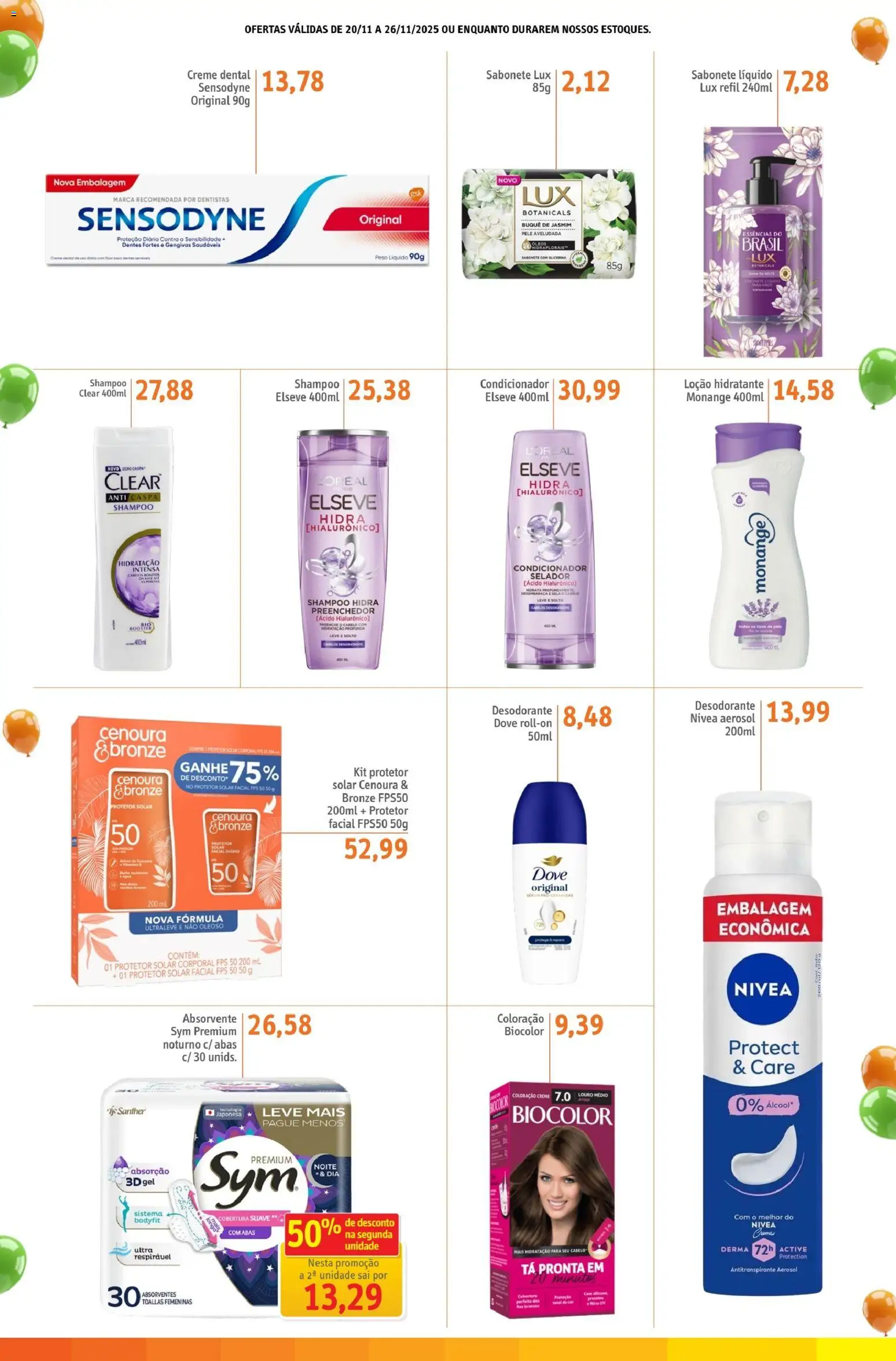 Sonda Folheto - válido de 20.11.2025 | Página: 8 | Produtos: Protetor solar, Selador, Sabonete, Protetor solar facial