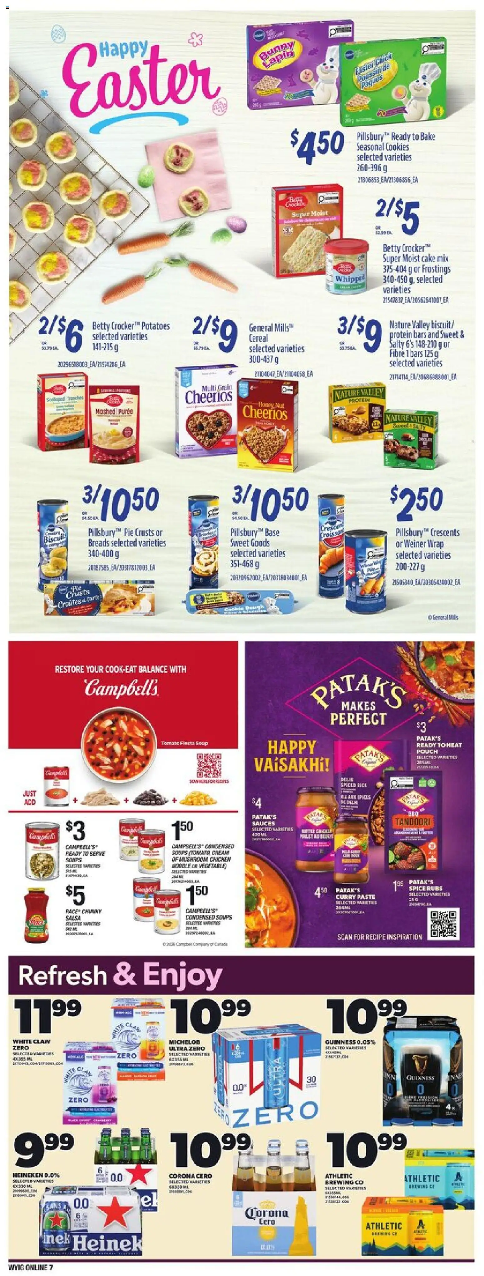 Independent Grocer flyer valid from 02.04.2026 | Page: 16 | Products: Rice, Cream, Potatoes, Chicken