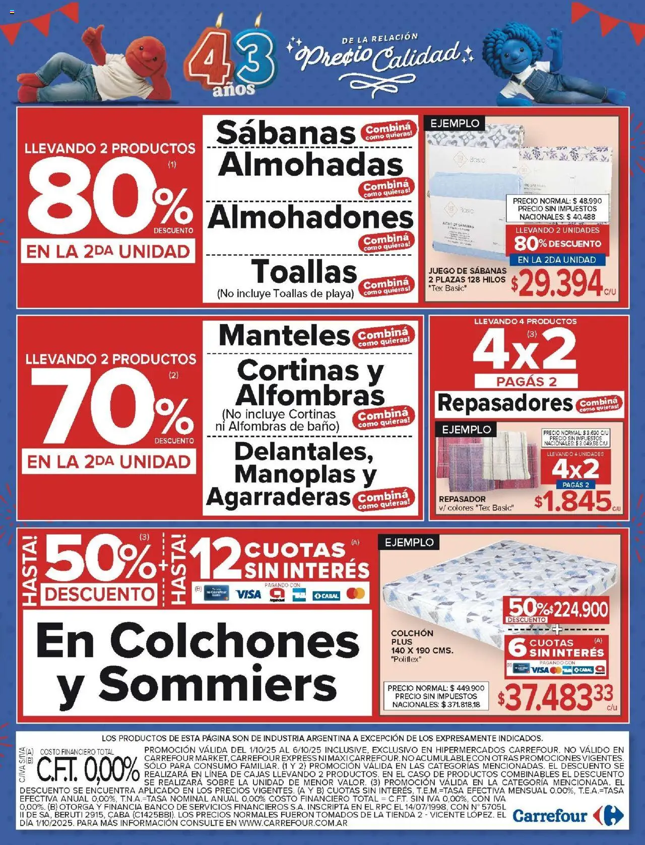 Carrefour ofertas │ válido desde el 01.10.2025 | Página: 23 | Productos: Caso, Banco, Baño, Repasador