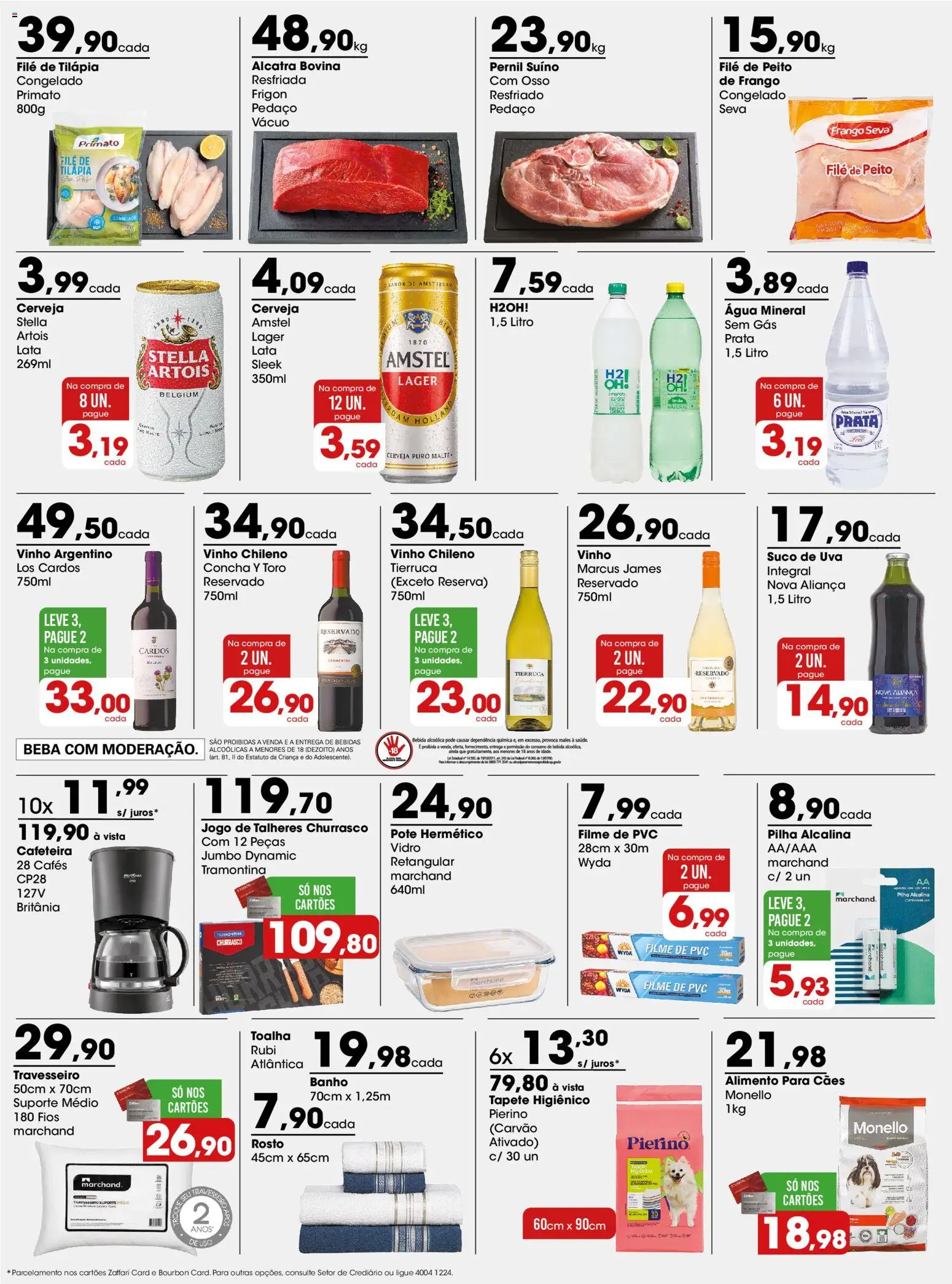 Zaffari Folheto - válido de 30.03.2026 | Página: 3 | Produtos: Talheres, Cafeteira, Tapete, Tapete higiênico