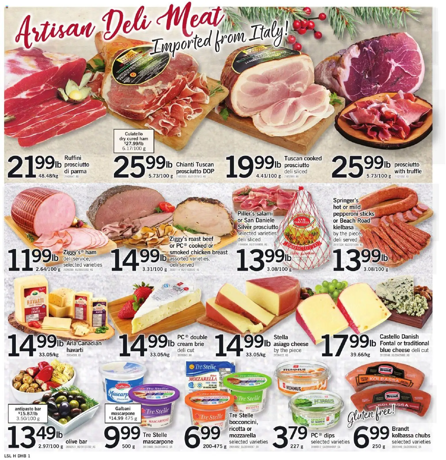 Loblaws flyer valid from 11.12.2025 | Page: 7 | Products: Cream, Cheese, Salami, Chicken