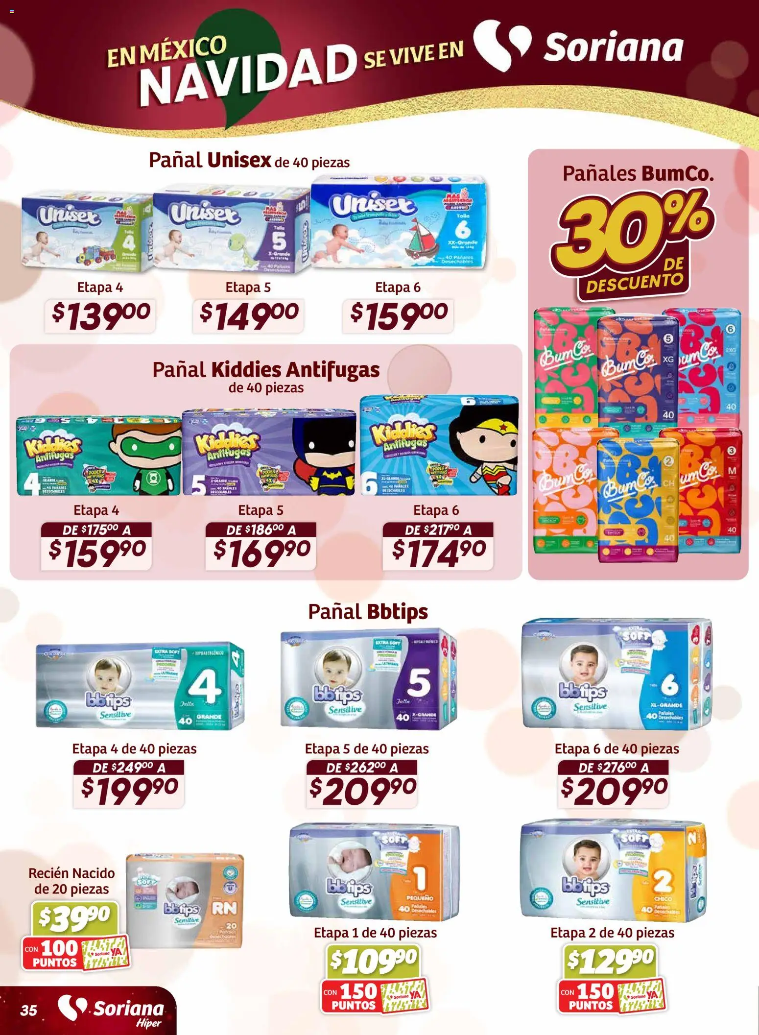 Nuevas ofertas de Soriana válidas en toda la República Mexicana desde el 27.11.2025. ¡Encuentra las mejores ofertas en Soriana - Preciazazaso Híper: Frontera Chih, Coah, Tamaulipas! | Página: 36 | Productos: Pañales