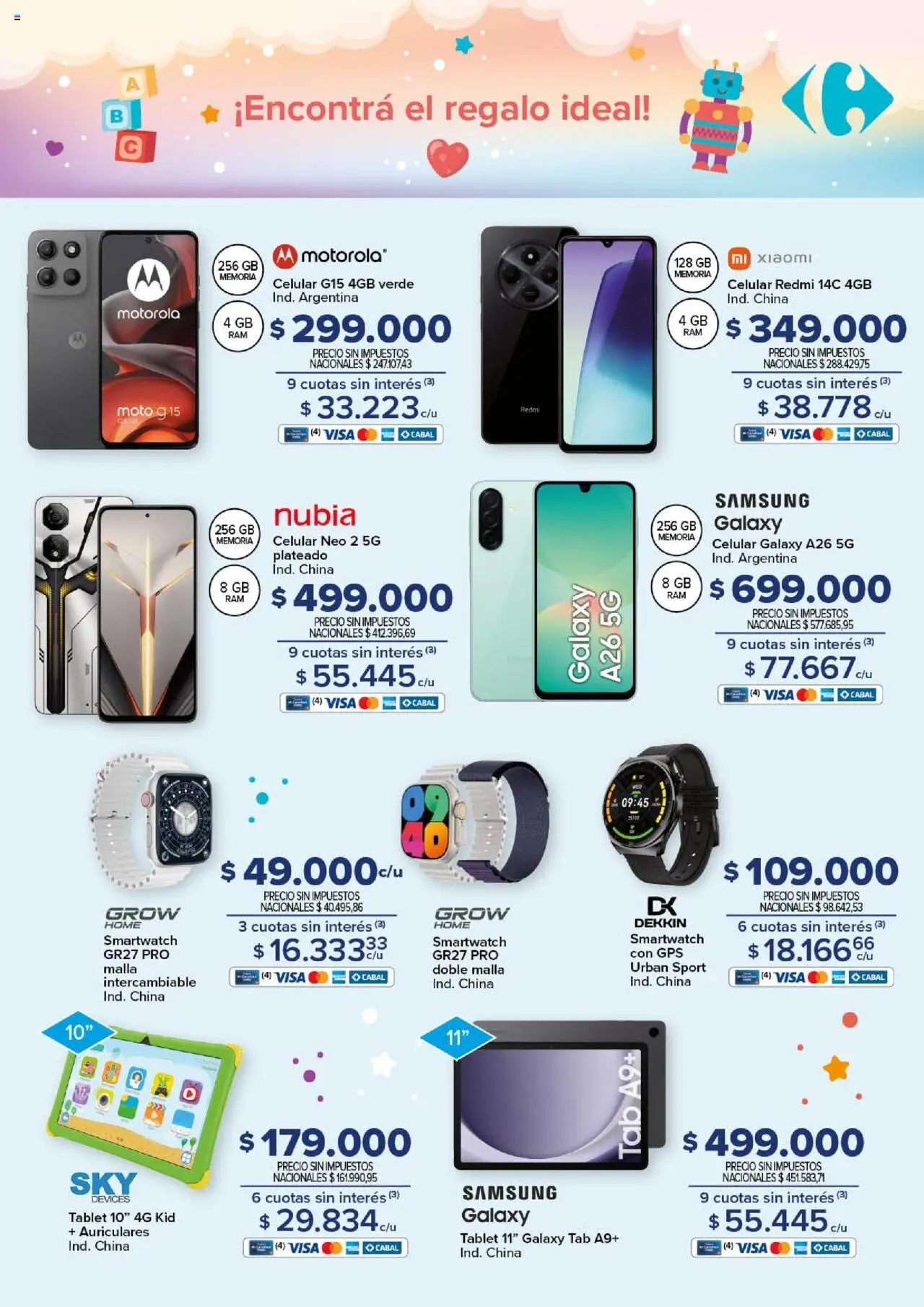 Carrefour - Día de la Niñez │ válido desde el 30.07.2025 | Página: 41 | Productos: Auriculares, Malla, Tablet