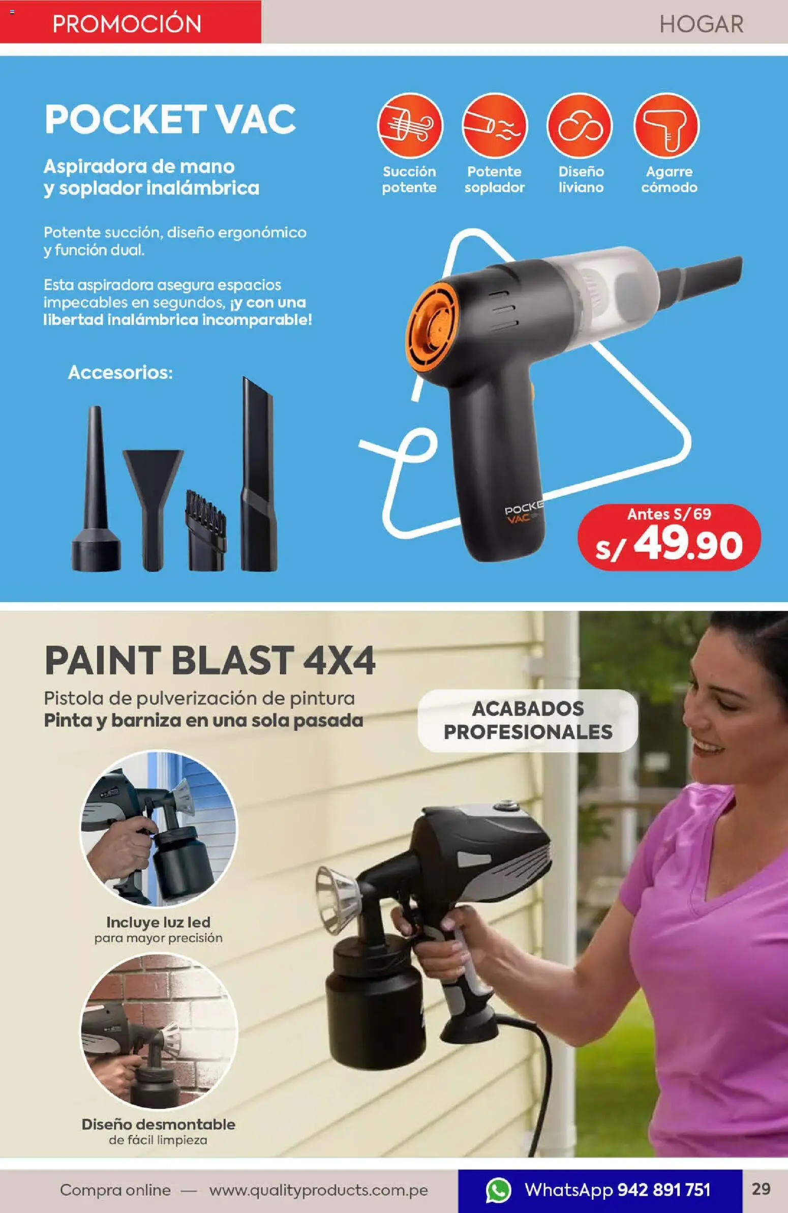 Catálogo Quality Products válido desde 01.03.2026 | Página: 29 | Productos: Aspiradora