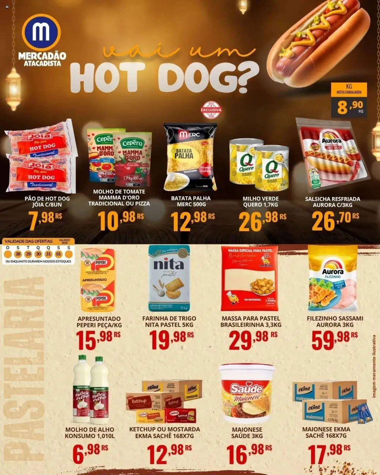 Mercadão Atacadista Folheto - válido de 28.07.2025 | Página: 2 | Produtos: Molho de tomate, Ketchup, Batata palha, Maionese