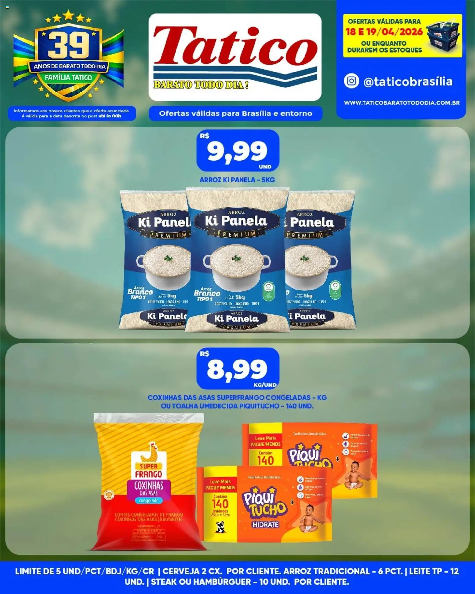 Tatico Folheto - válido de 18.04.2026 | Página: 7 | Produtos: Panela, Leite, Hambúrguer, Frango