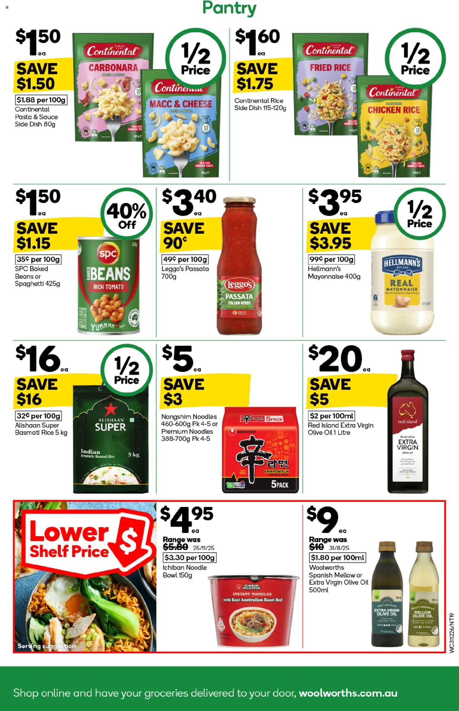 Woolworths catalogue - valid from 31.12.2025 | Page: 19 | Products: Cheese, Oil, Rice, Pasta