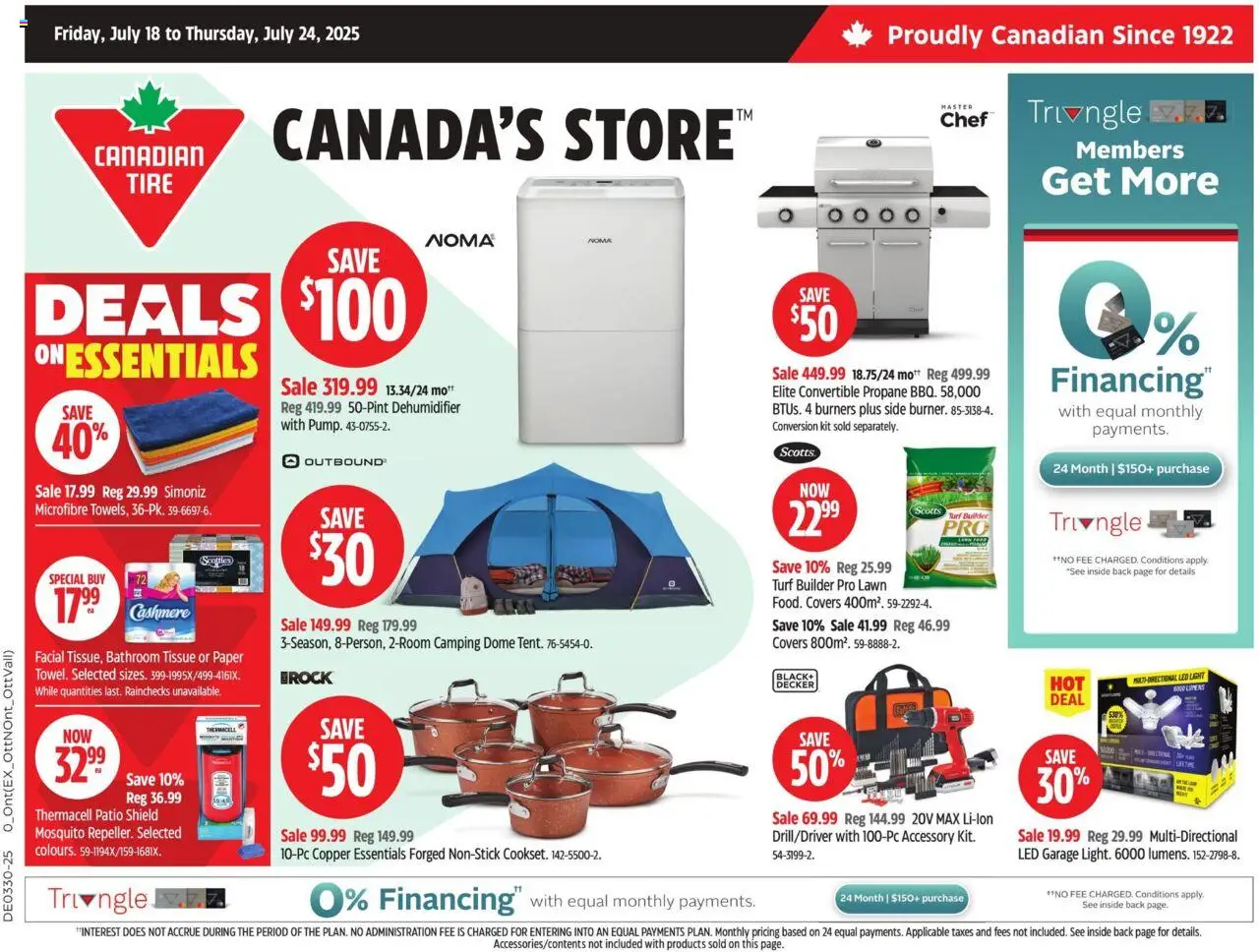 Canadian Tire flyer valid from 18.07.2025 | Page: 1