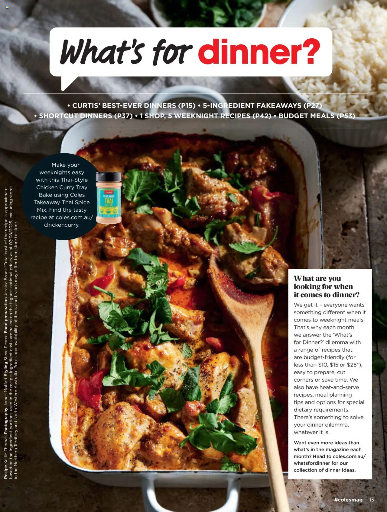 Coles catalogue - valid from 07.08.2025 | Page: 13 | Products: Curry, Chicken