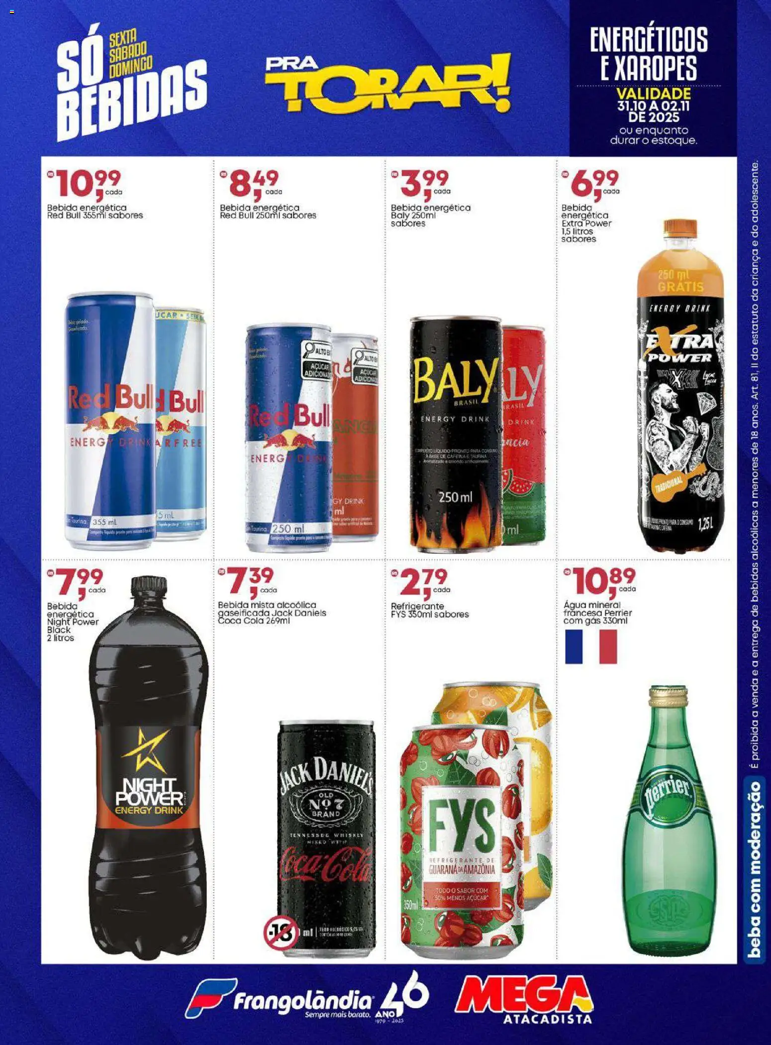 Frangolândia Folheto - válido de 31.10.2025 | Página: 2 | Produtos: Cola, Bebida, Água mineral, Açúcar