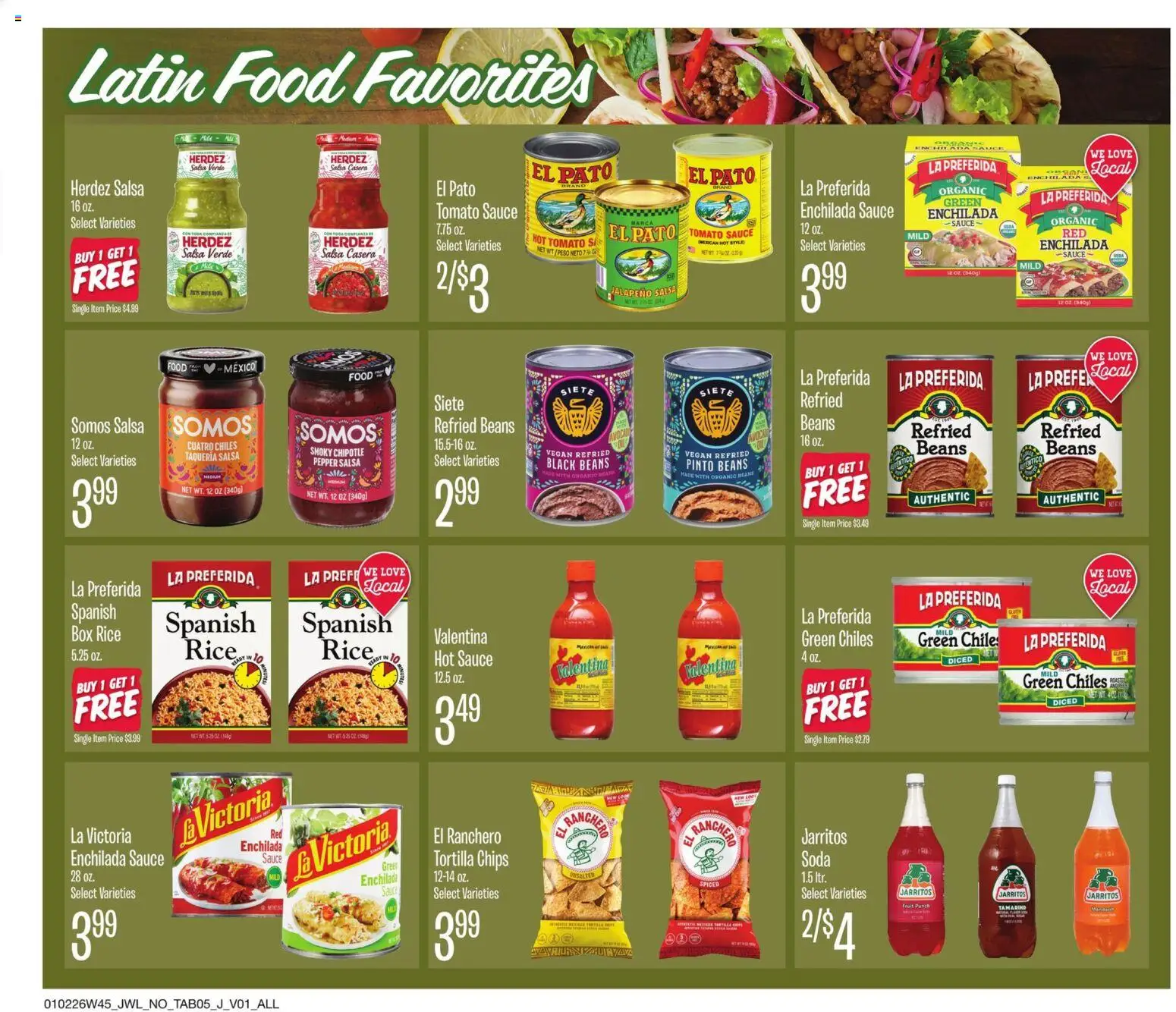 Jewel Osco Specialty & Local - valid from 02.01.2026 | Page: 5 | Products: Box, Rice, Sauce, Pepper