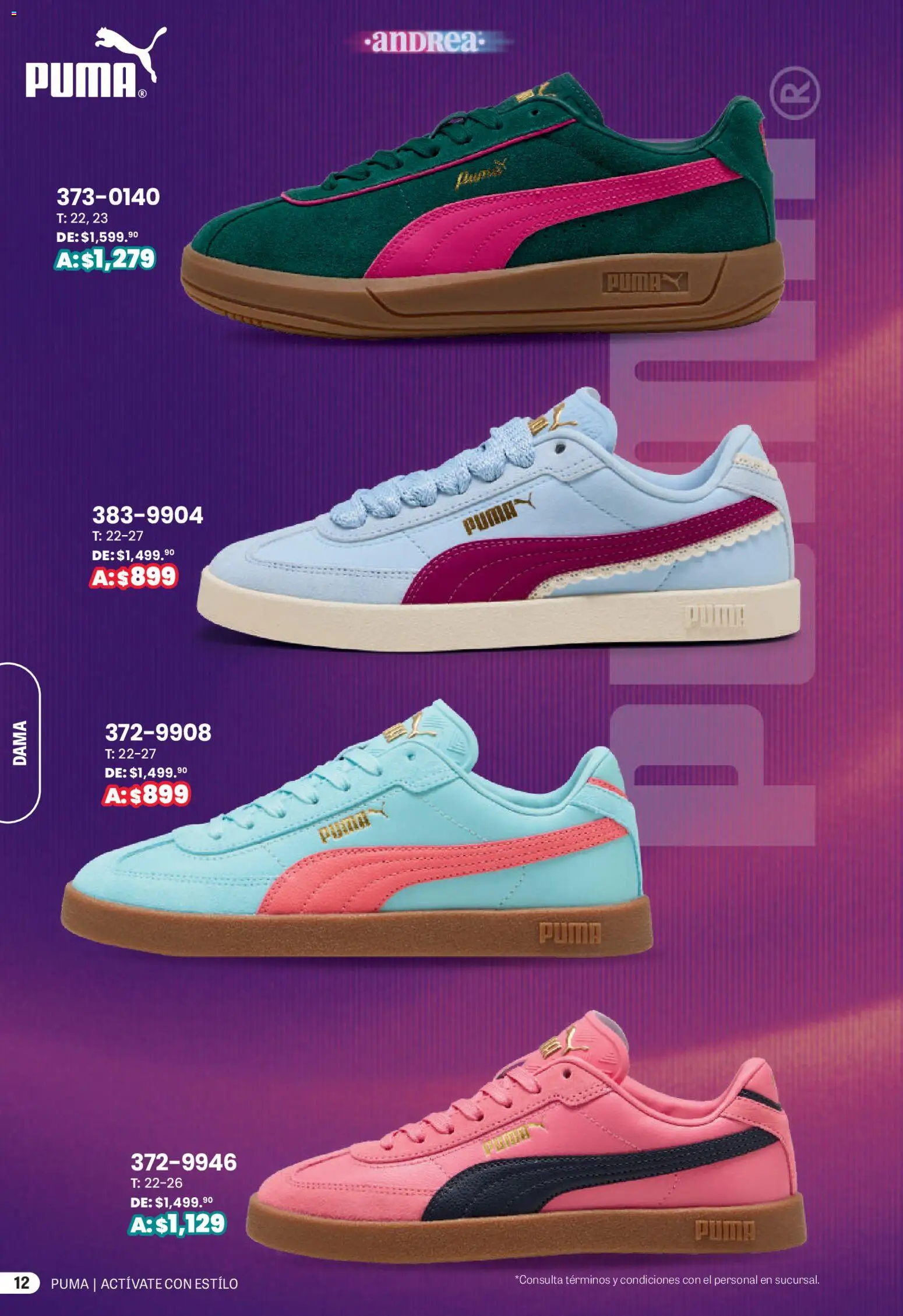 Nuevas ofertas de Andrea válidas en toda la República Mexicana desde el 01.03.2026. ¡Encuentra las mejores ofertas en Andrea catálogo Actívate con estillo! | Página: 12