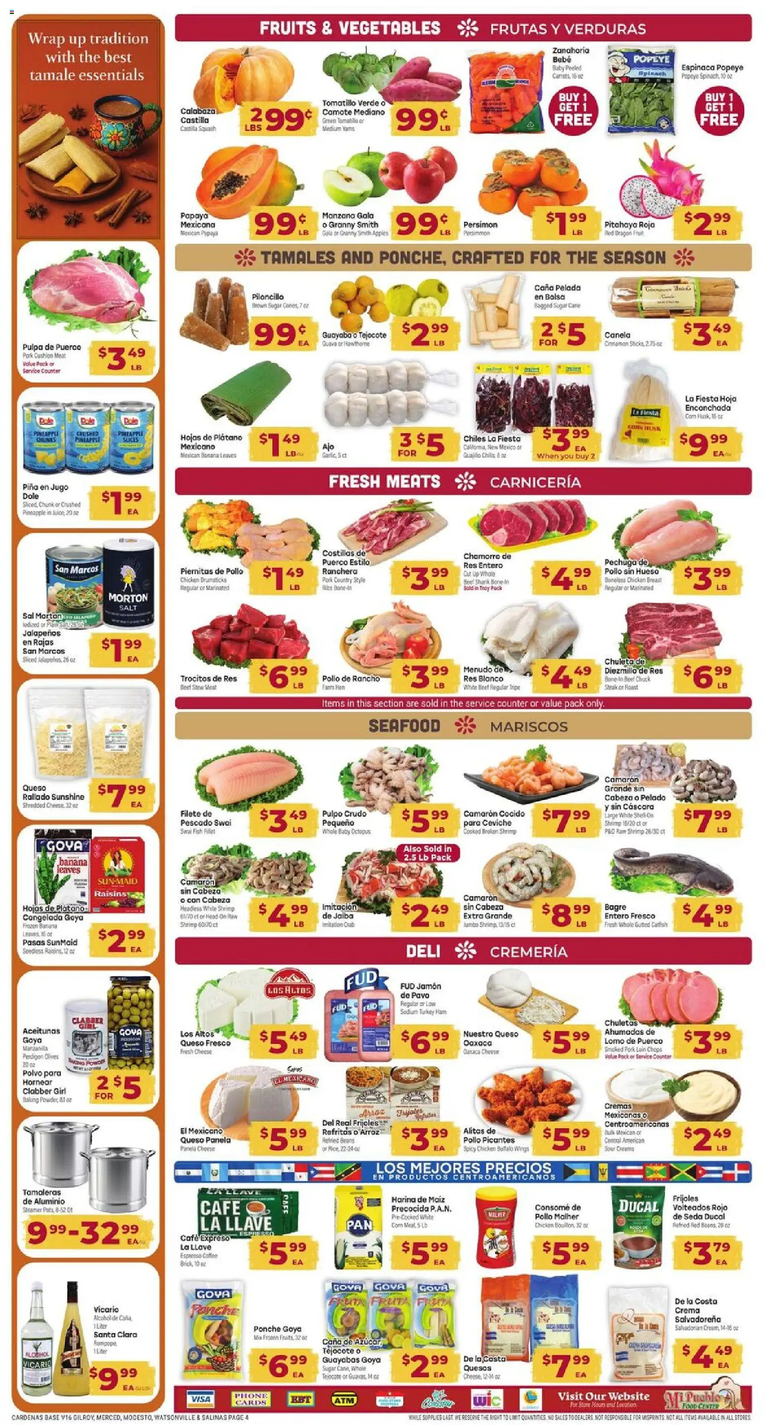 Cardenas Weekly Ad - CA - valid from 12.11.2025 | Page: 4 | Products: Powder, Cheese, Pineapple, Fruits