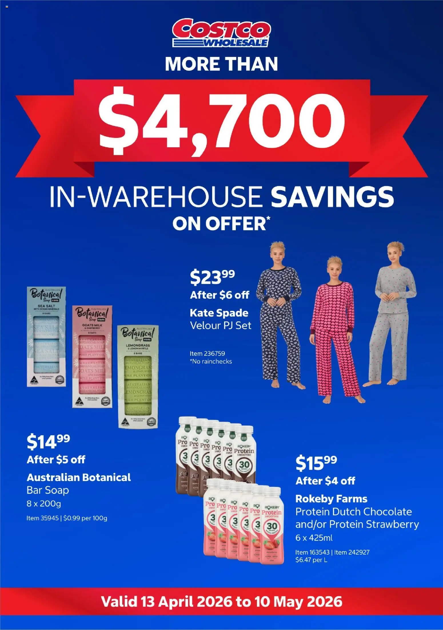 Costco catalogue - valid from 13.04.2026 | Page: 1 | Products: Plant, Milk, Soap, Raspberry
