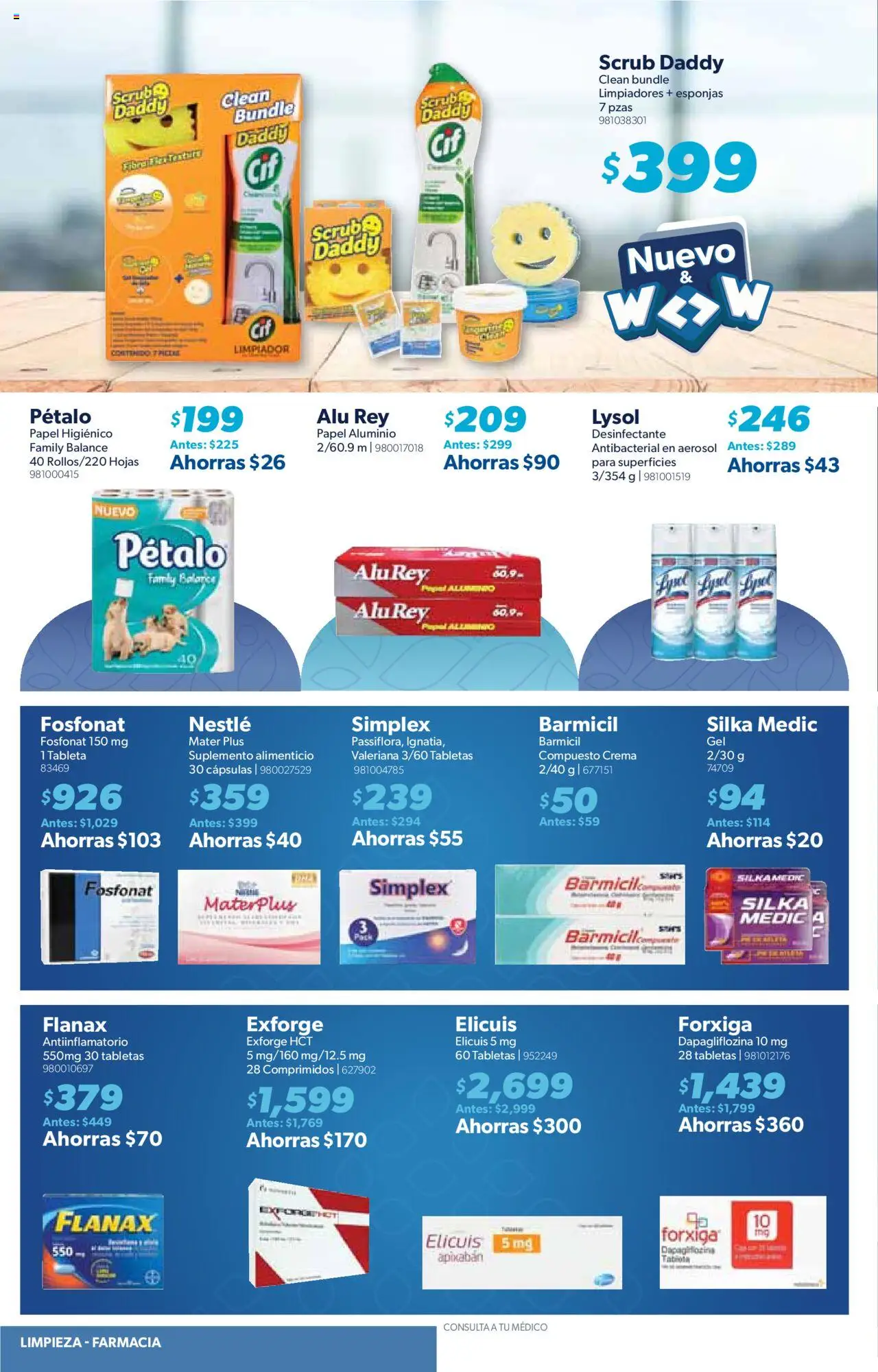Nuevas ofertas de Sam's Club válidas en toda la República Mexicana desde el 07.08.2025. ¡Encuentra las mejores ofertas en Sam's Club - Catálogo Productos Especiales! | Página: 22 | Productos: Limpiador, Antiinflamatorio, Papel higiénico, Tableta