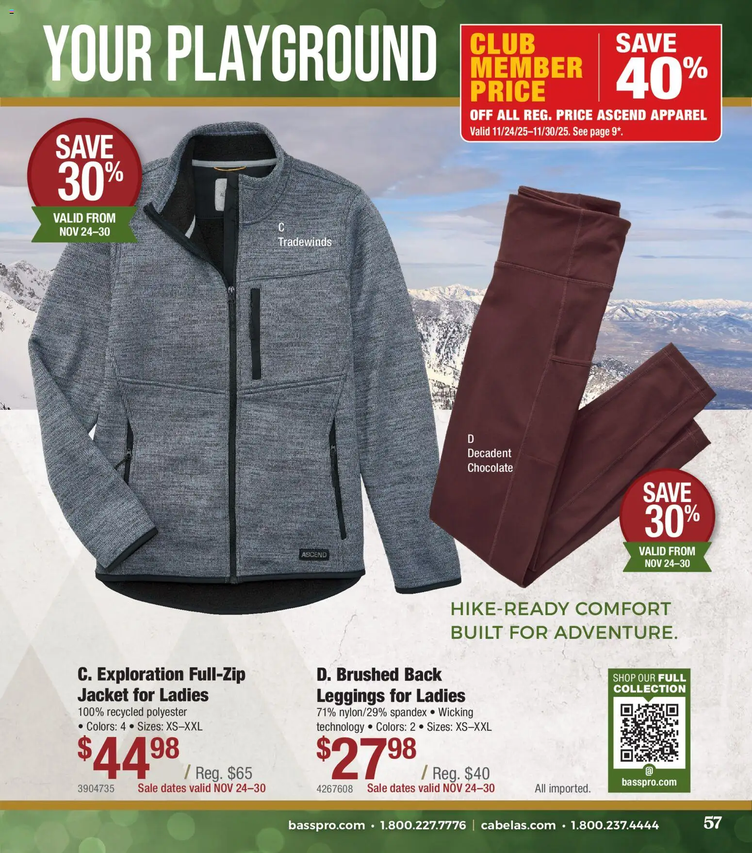 Cabela's Christmas Gift Guide 25 - valid from 01.11.2025 | Page: 57 | Products: Chocolate, Jacket, Leggings