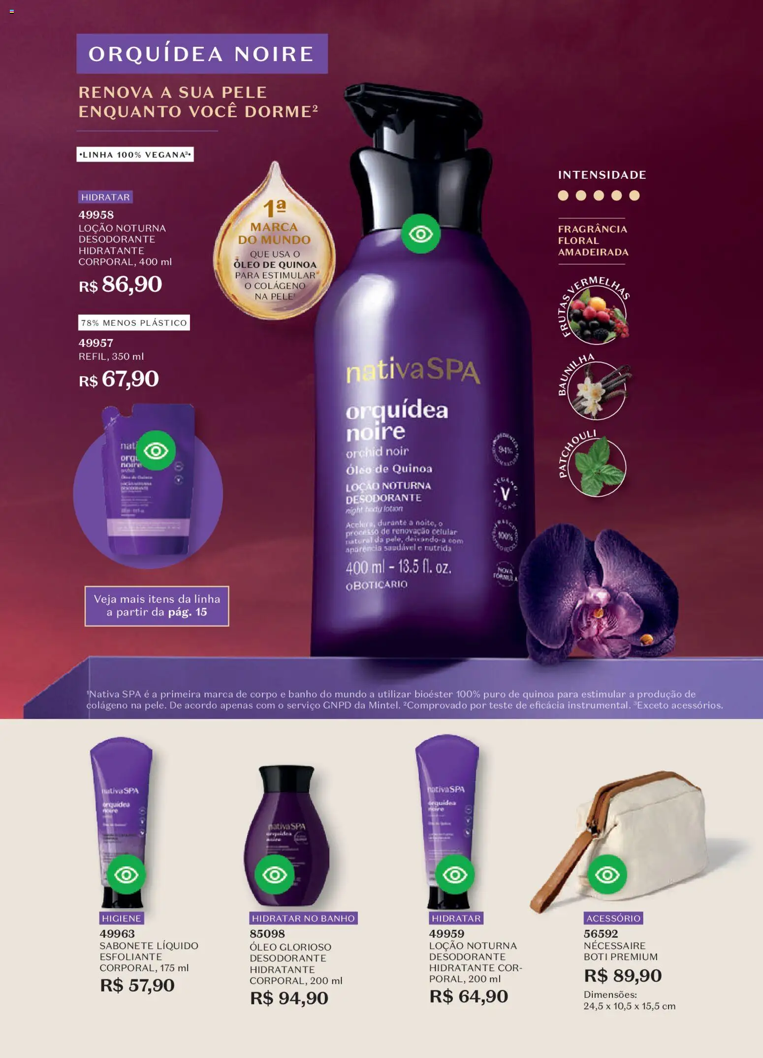 O Boticário Folheto - válido de 23.03.2026 | Página: 29 | Produtos: Colágeno, Fragrância, Desodorante, Necessaire