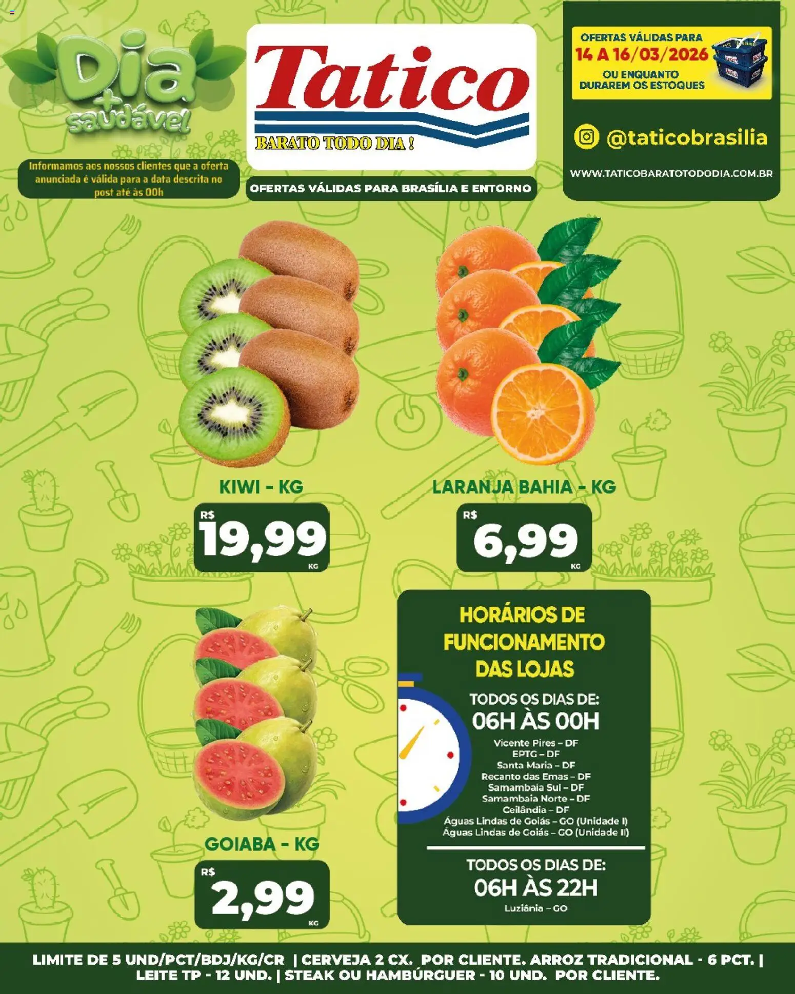 Tatico Folheto - válido de 17.03.2026 | Página: 58 | Produtos: Goiaba, Leite, Cerveja, Kiwi