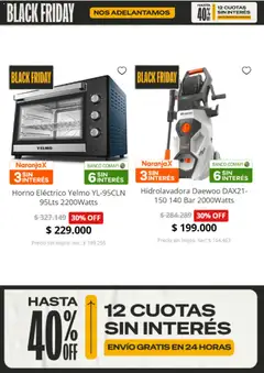 Vista previa Casa del Audio - Catálogo - Black Fraiday válido desde el 19.11.2025 | Página: 6 | Productos: Horno, Banco, Horno eléctrico, Hidrolavadora