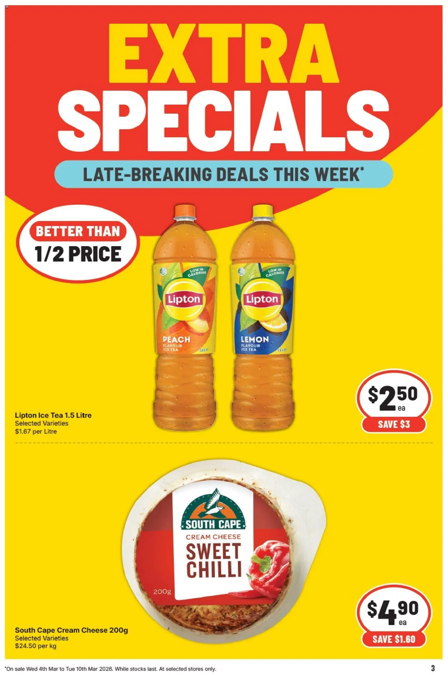 IGA catalogue - valid from 04.03.2026 | Page: 4 | Products: Coffee, Chicken, Beef, Moccona