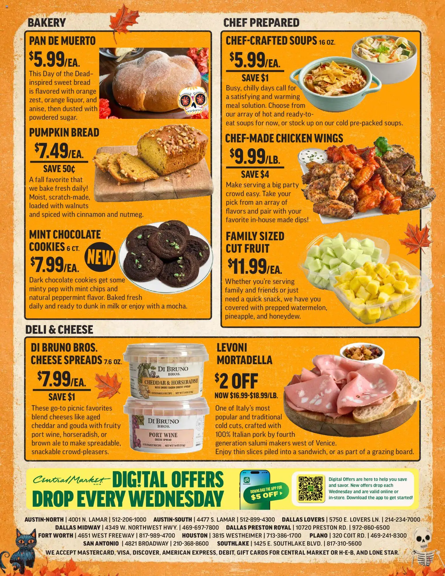 Central Market Weekly Ad - valid from 22.10.2025 | Page: 4 | Products: Pan, Cheese, Pork, Pumpkin