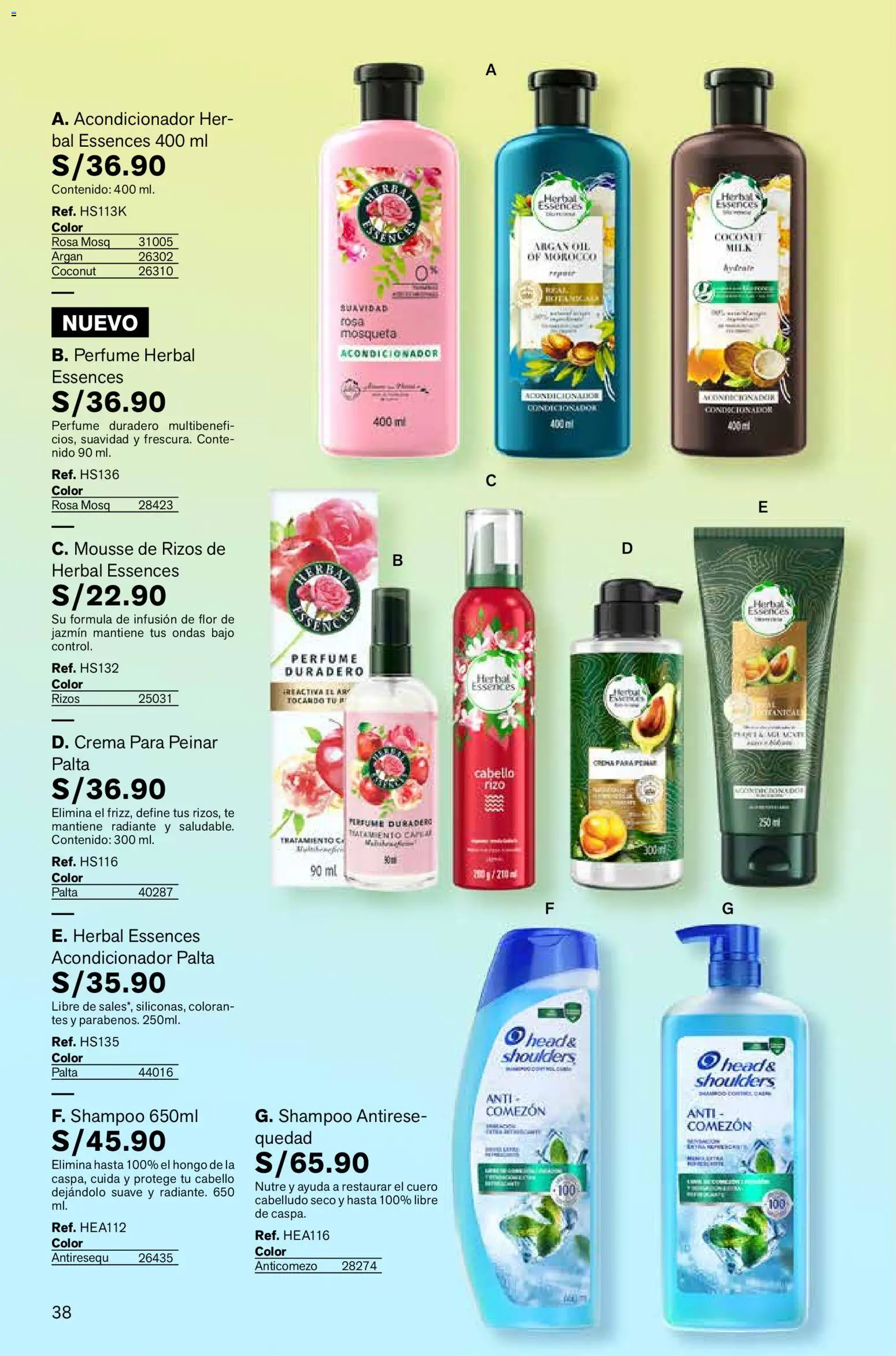 Catálogo Leonisa válido desde 06.03.2026 | Página: 38 | Productos: Acondicionador, Té, Crema, Perfume