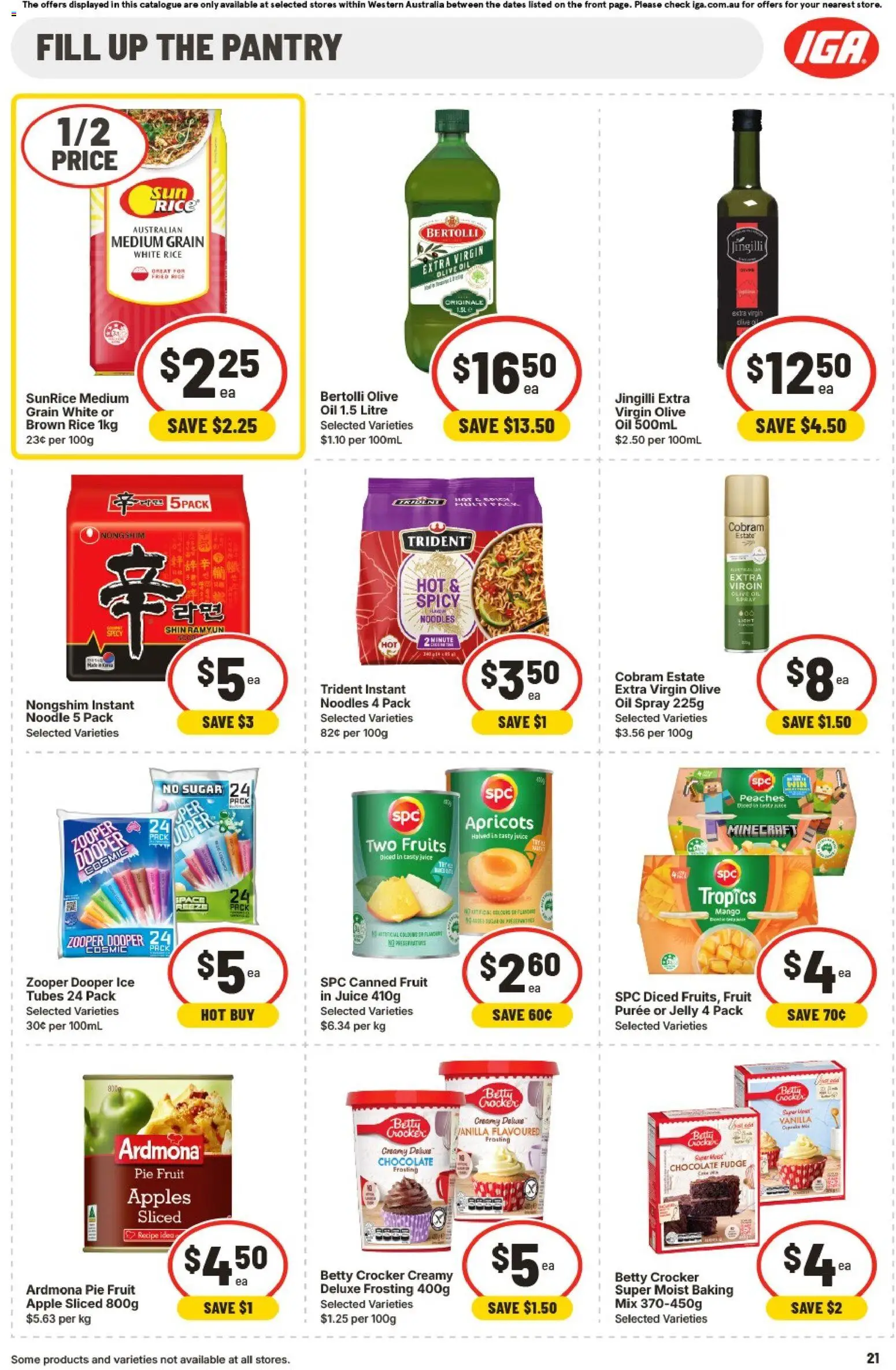 IGA catalogue - valid from 25.02.2026 | Page: 21 | Products: Frosting, Chocolate, Olive oil, Mango