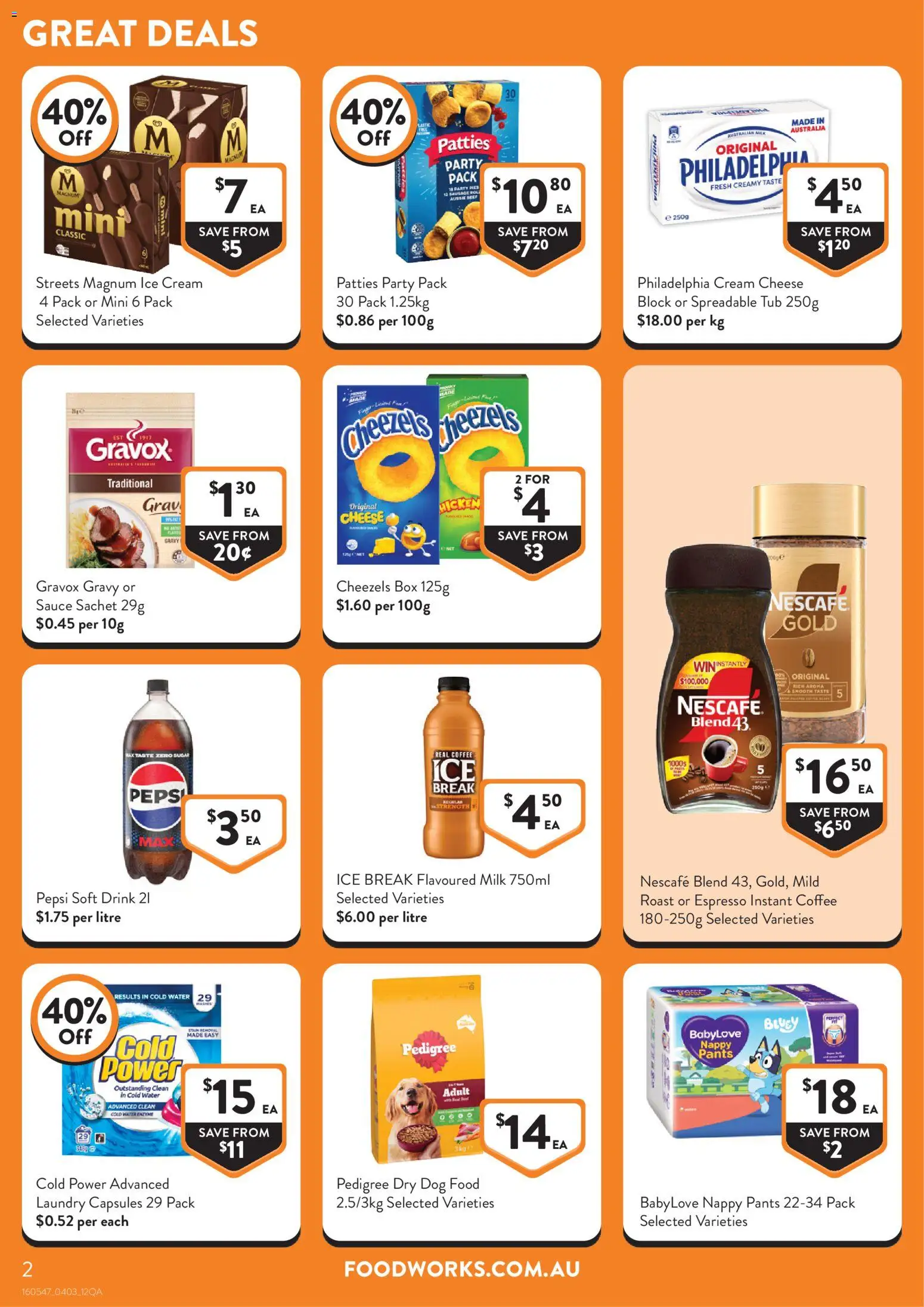 Foodworks catalogue - valid from 04.03.2026 | Page: 2 | Products: Box, Cheese, Coffee, Sugar
