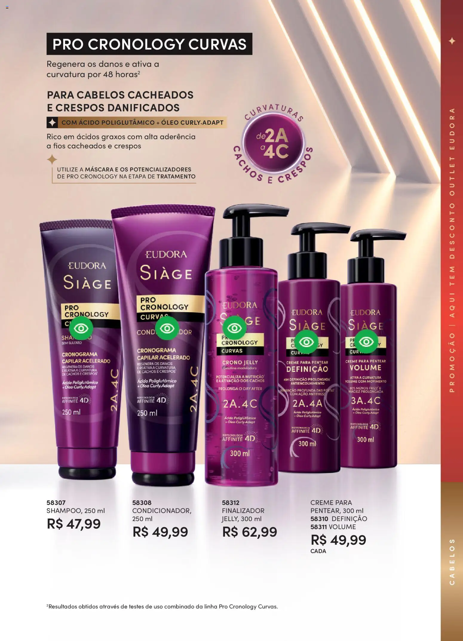 Eudora Folheto - válido de 17.12.2025 | Página: 38 | Produtos: Óleo, Creme, Creme para pentear, Gelatina