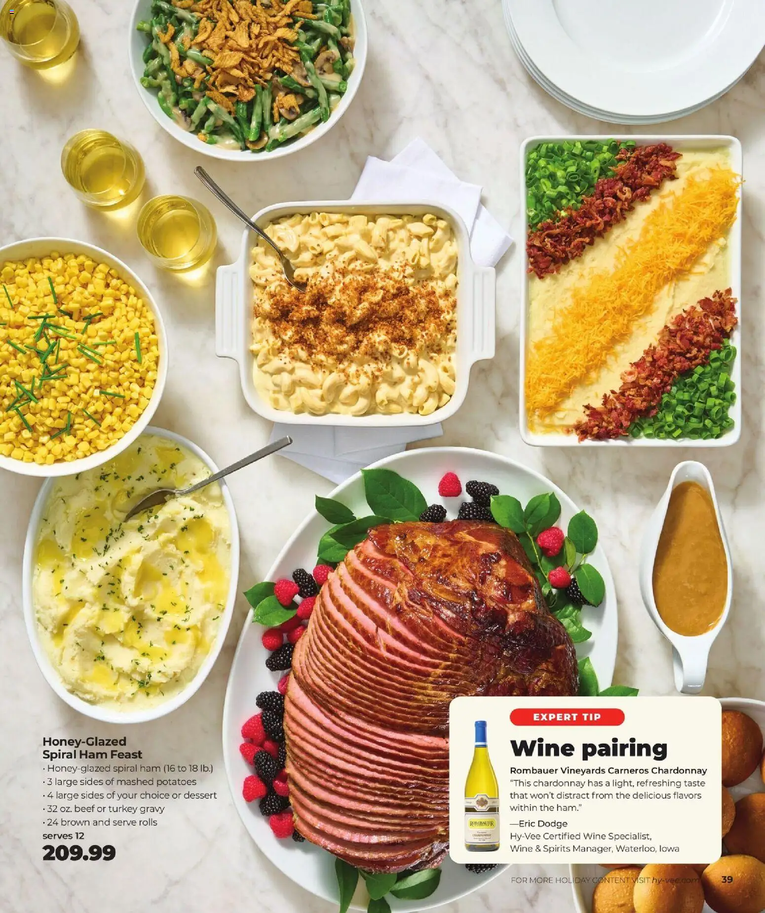 HyVee Holiday Entertaining - valid from 10.11.2025 | Page: 41 | Products: Ham, Wine, Beef, Potatoes