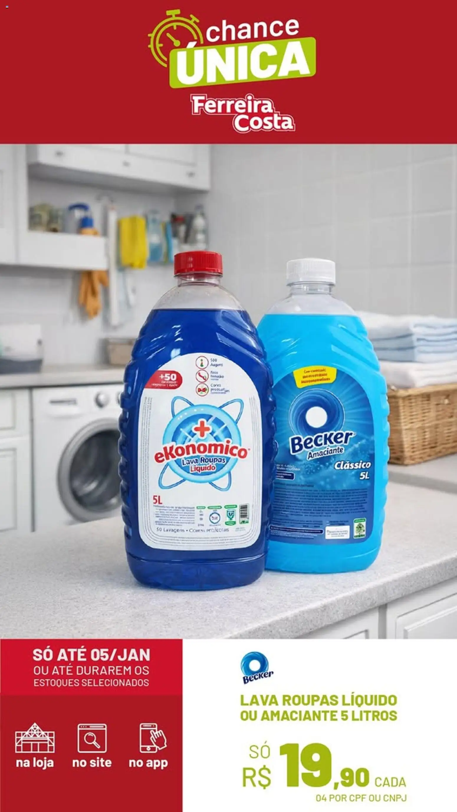 Ferreira Costa Folheto - válido de 31.12.2025 | Página: 4 | Produtos: Roupas, Amaciante
