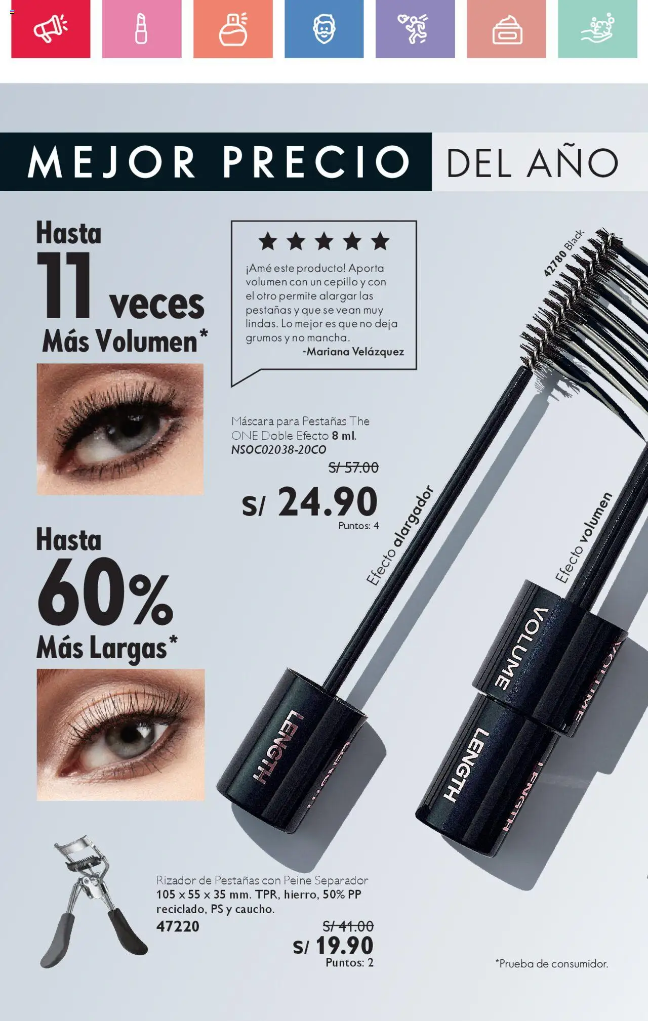 Catálogo Oriflame válido desde 02.08.2025 | Página: 124 | Productos: Máscara, Rizador