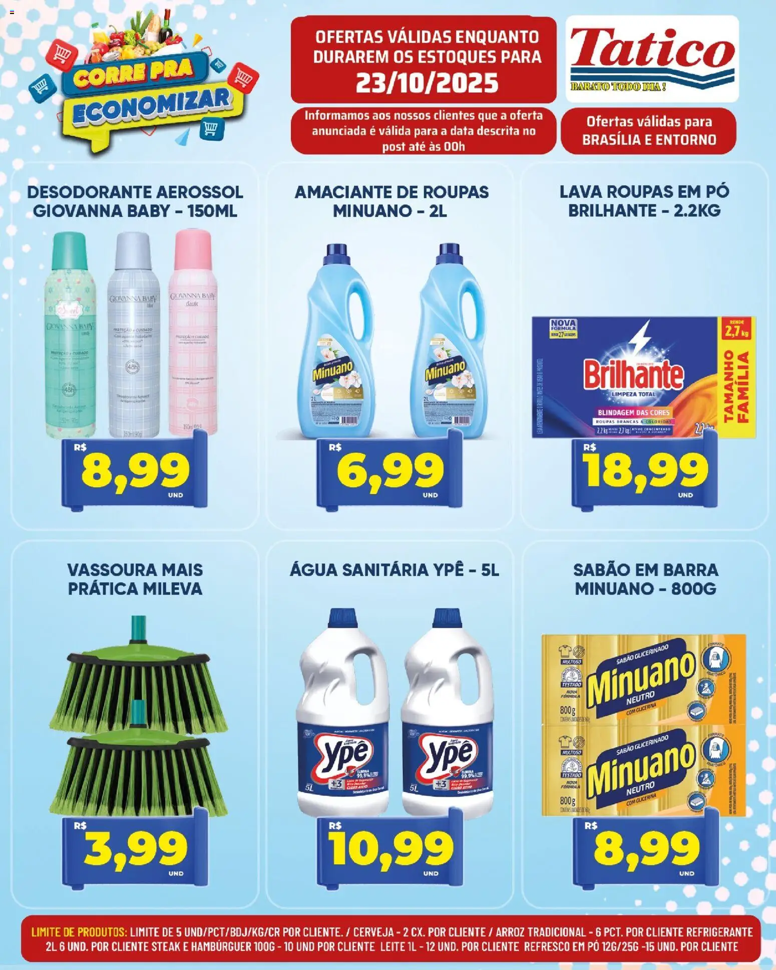 Tatico Folheto - válido de 23.10.2025 | Página: 24 | Produtos: Pó, Desodorante, Leite, Cerveja
