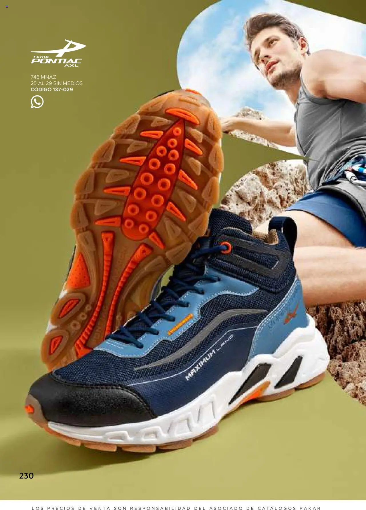 Nuevas ofertas de SC Pakar válidas en toda la República Mexicana desde el 24.07.2025. ¡Encuentra las mejores ofertas en SC Pakar - Catálogo Hombre otoño / invierno! | Página: 230 | Productos: Tenis